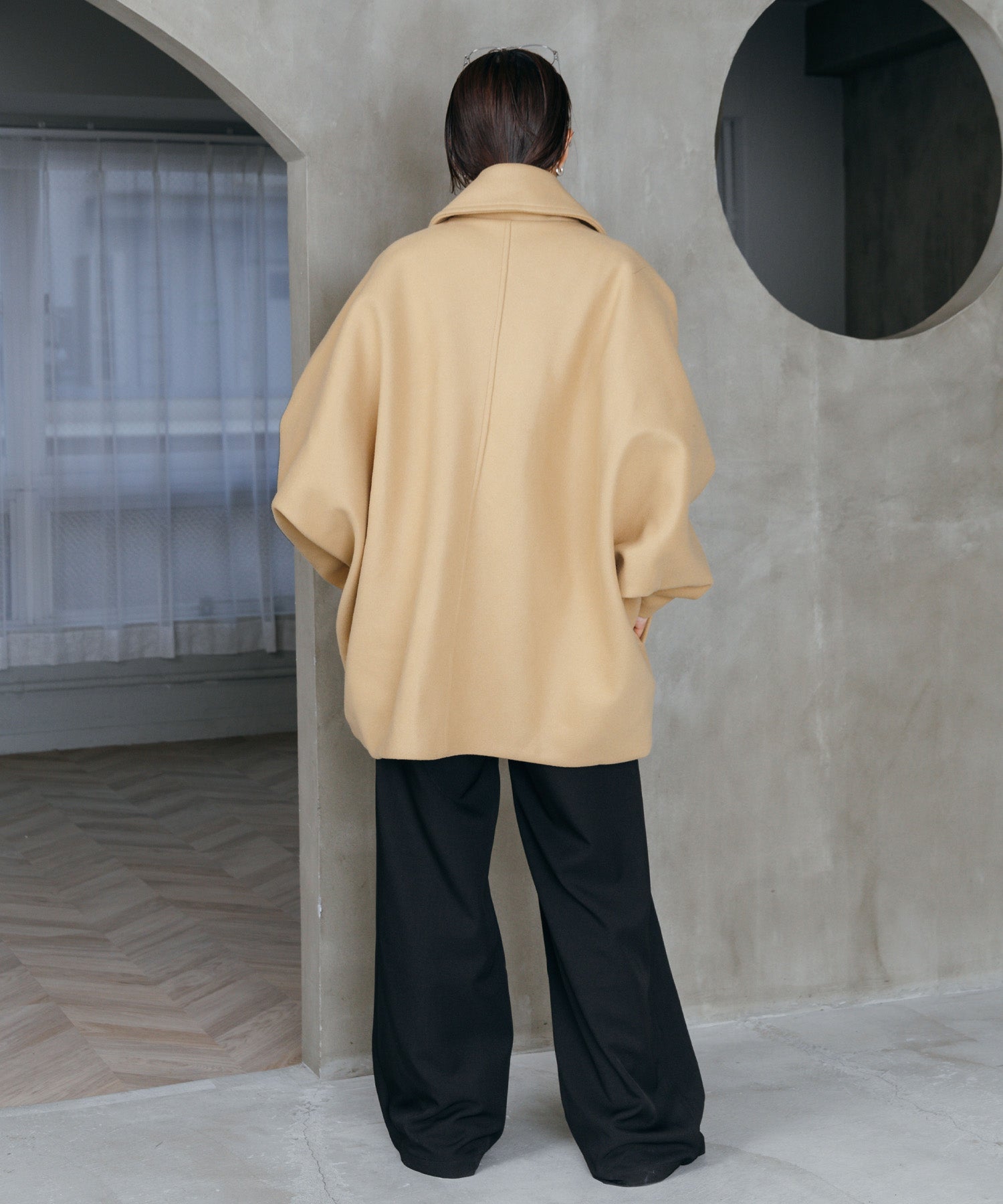 ボリュームスリーブミドルコート