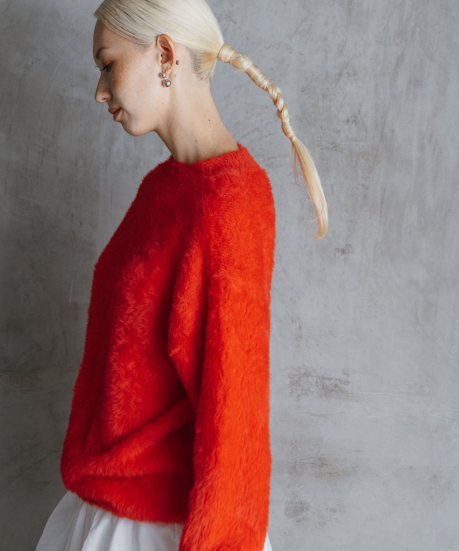 シャギーオーバーニット