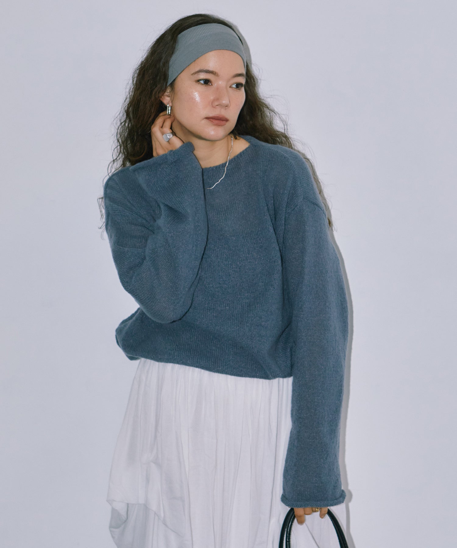 シアーLGニットトップス