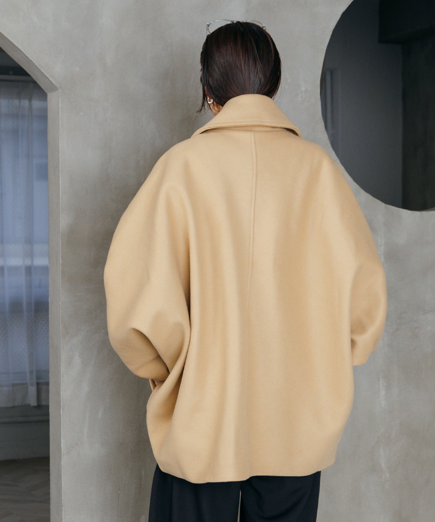 ボリュームスリーブミドルコート