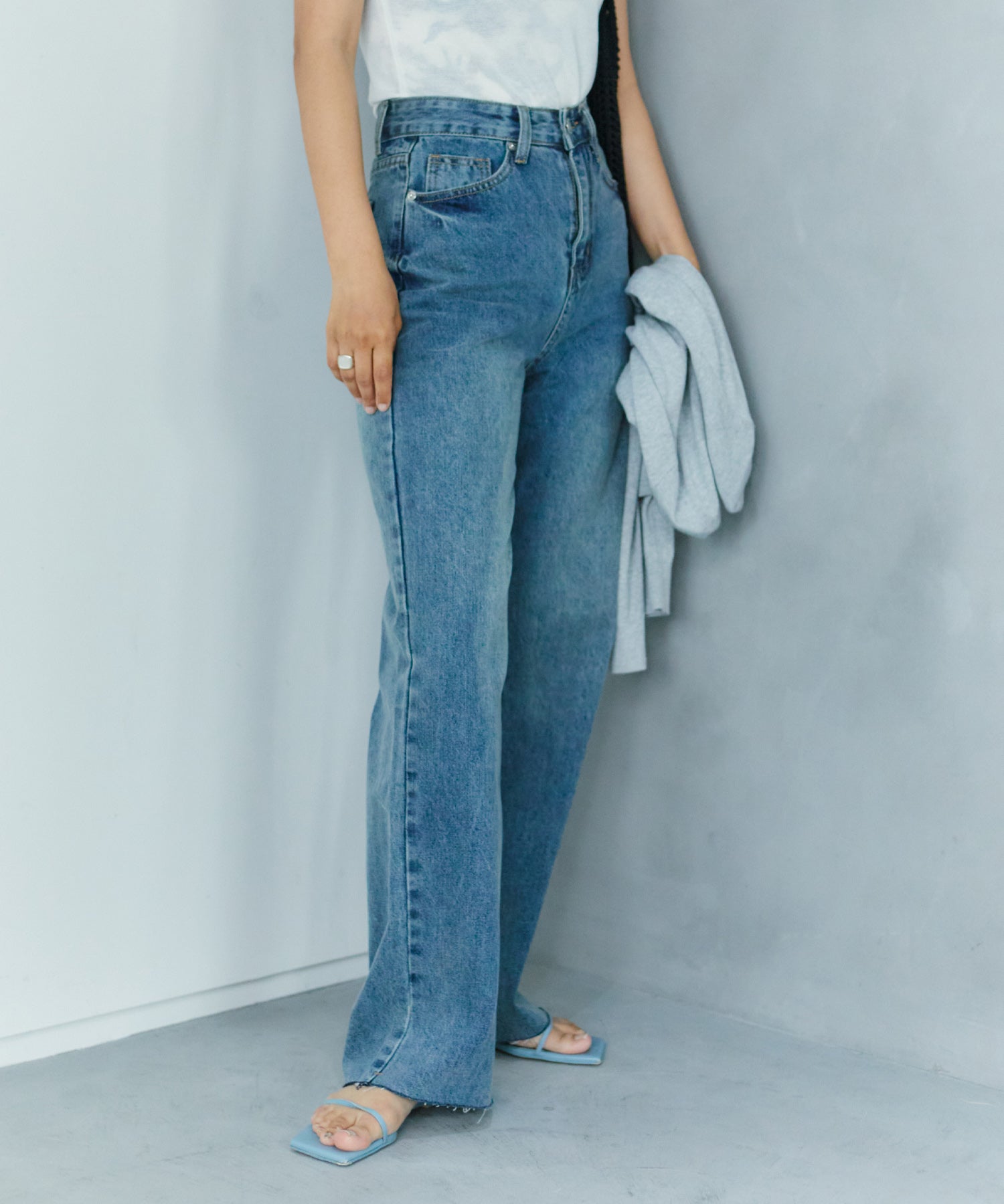 ワイドストレートデニム