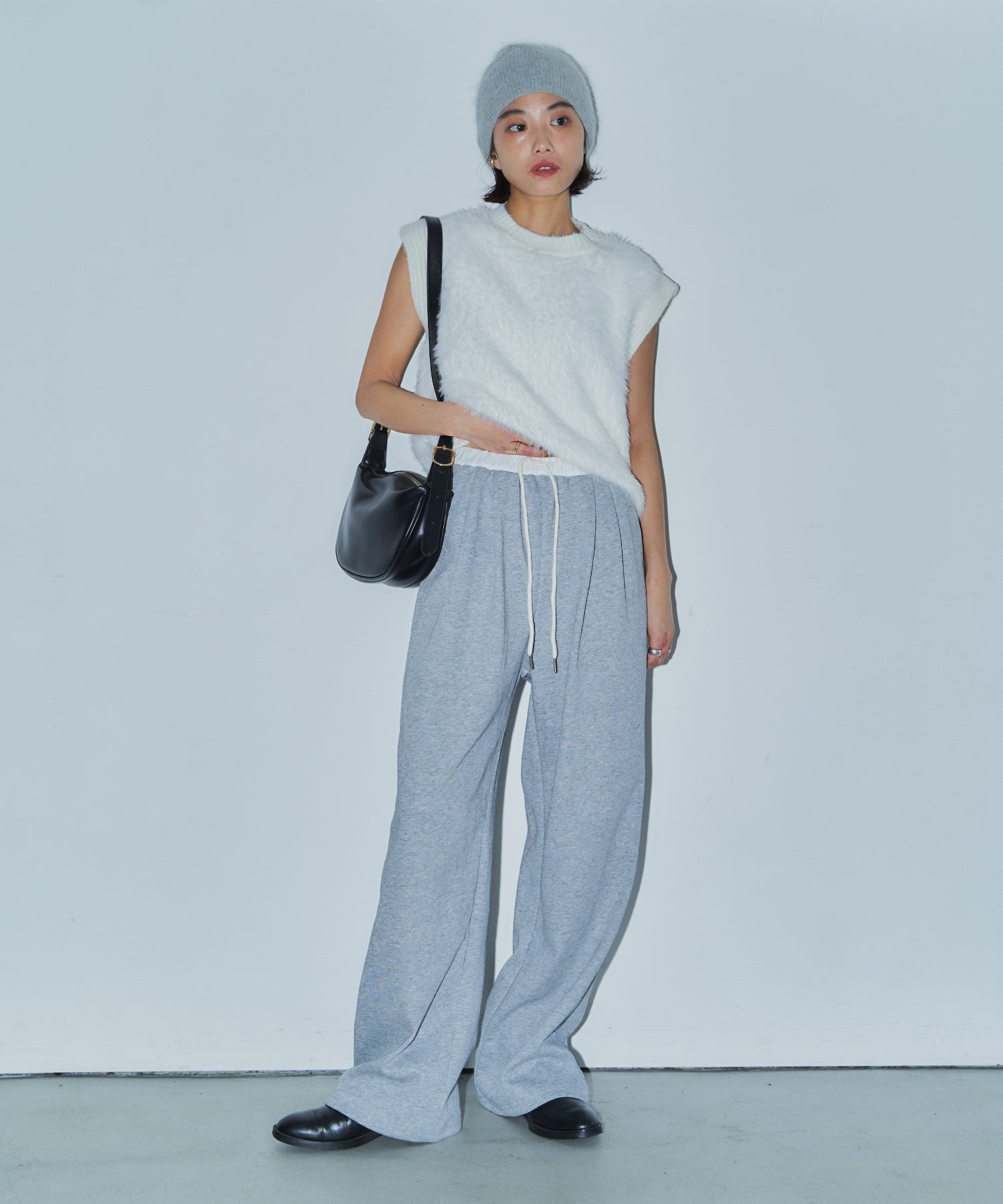 シャギーニットベスト