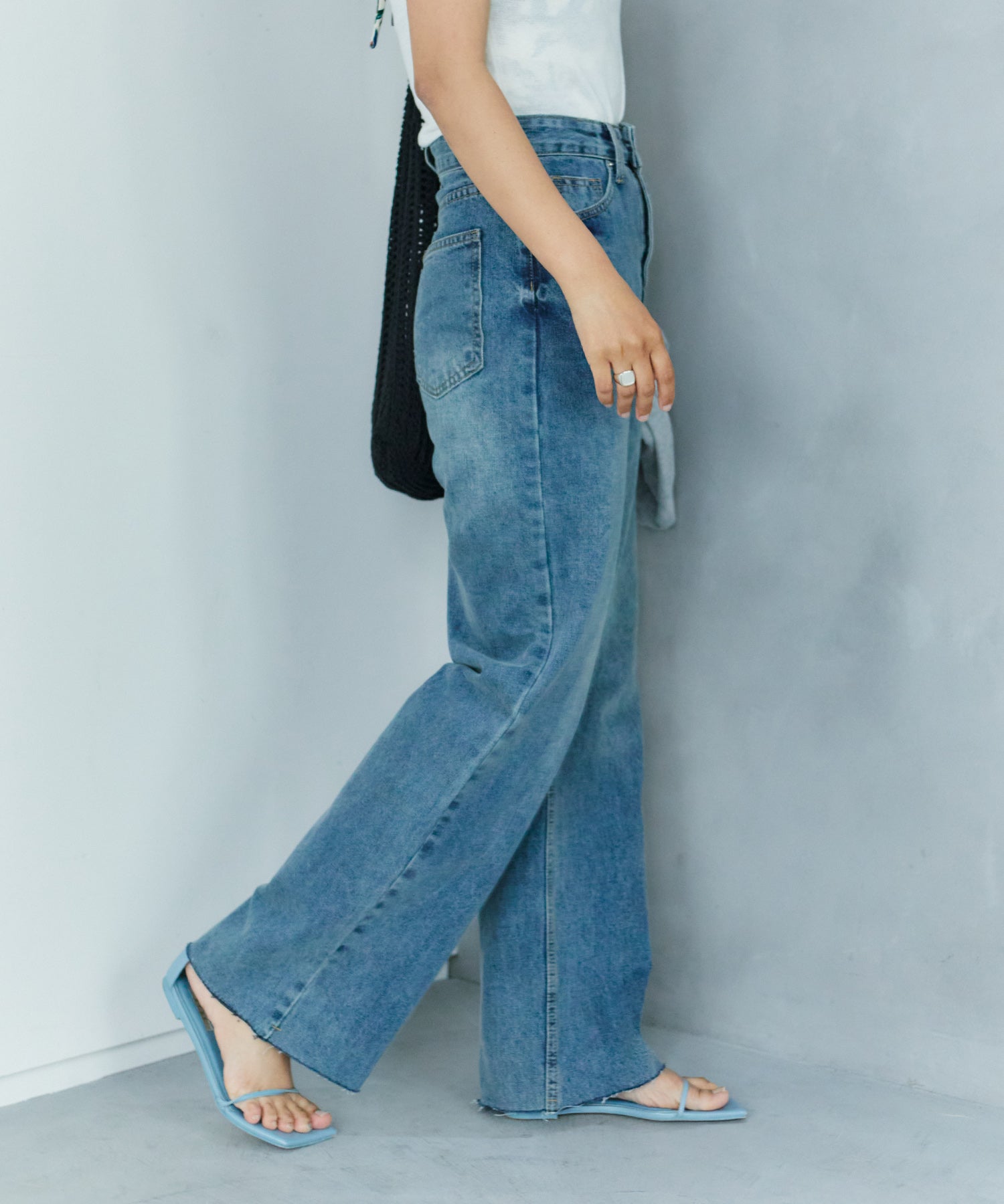 ワイドストレートデニム