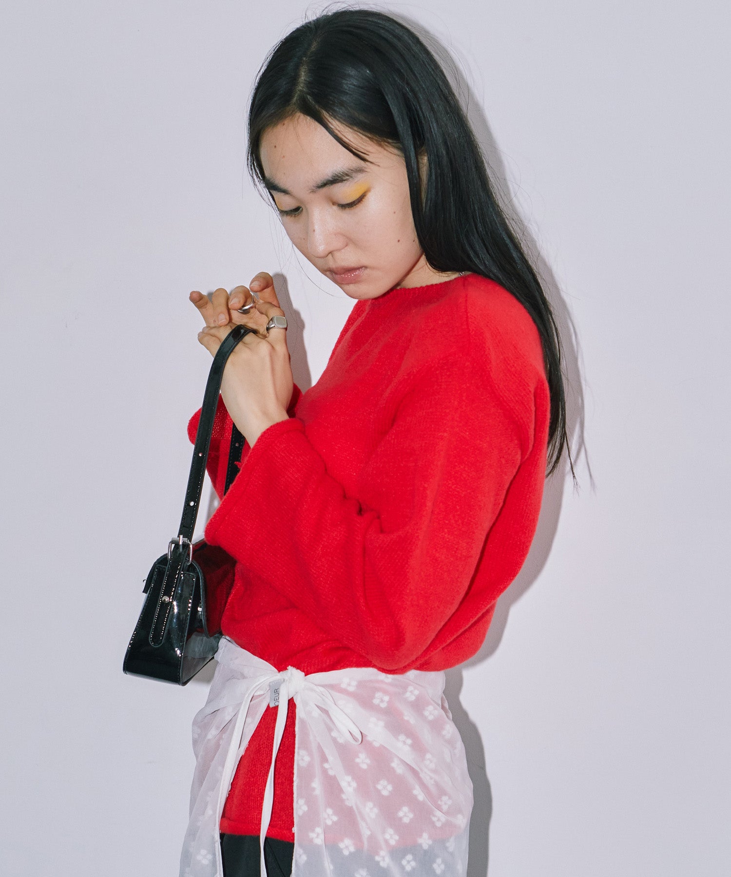 シアーLGニットトップス