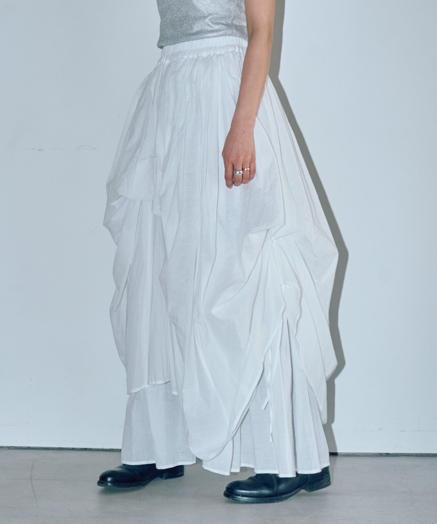 リリーボリュームロングスカート