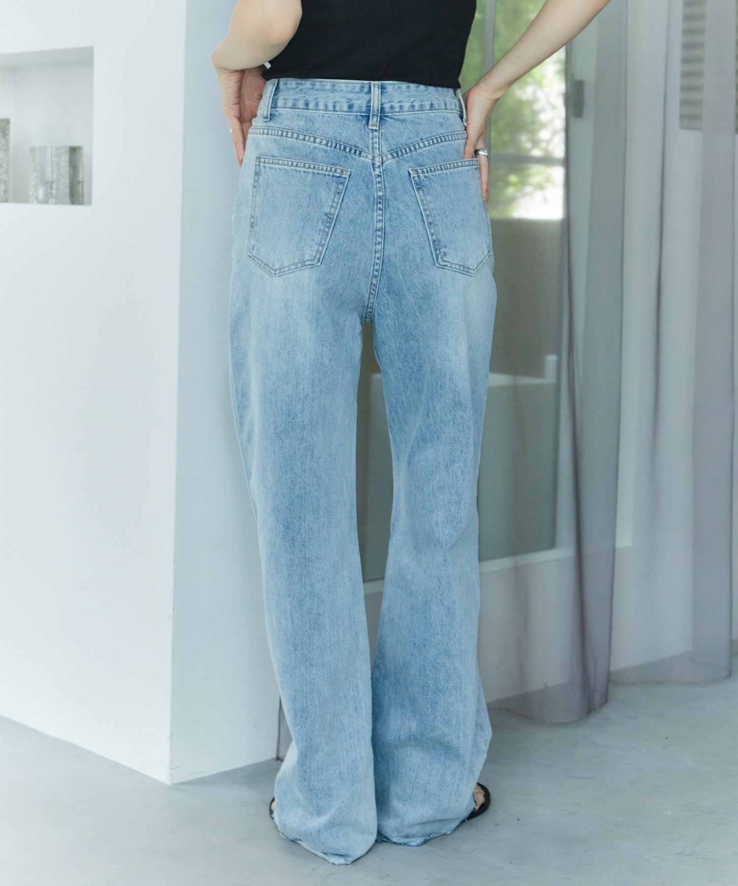 ワイドストレートデニム