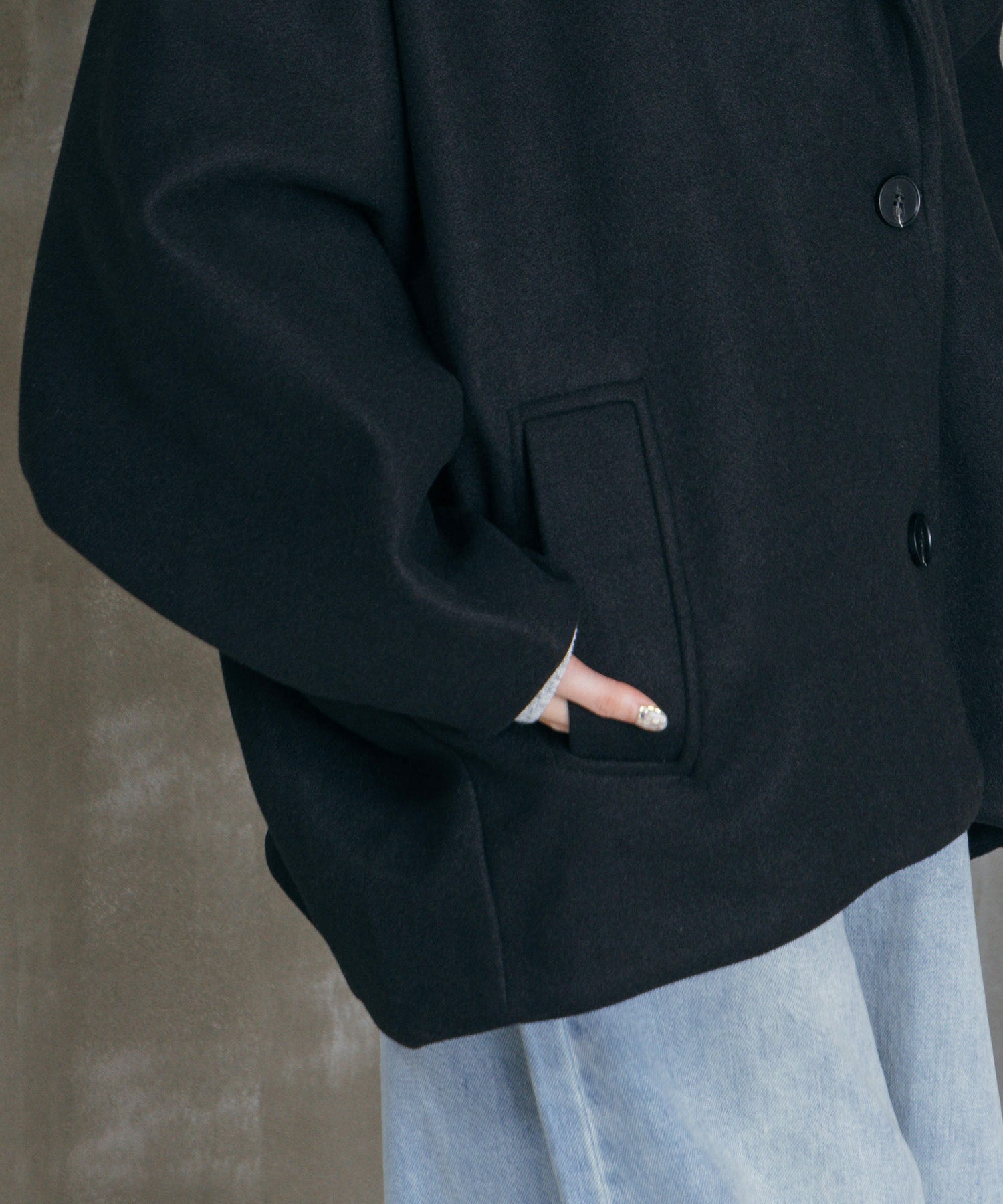 ボリュームスリーブミドルコート