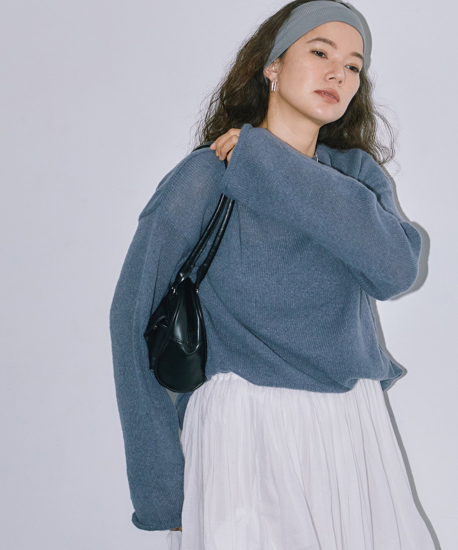 シアーLGニットトップス