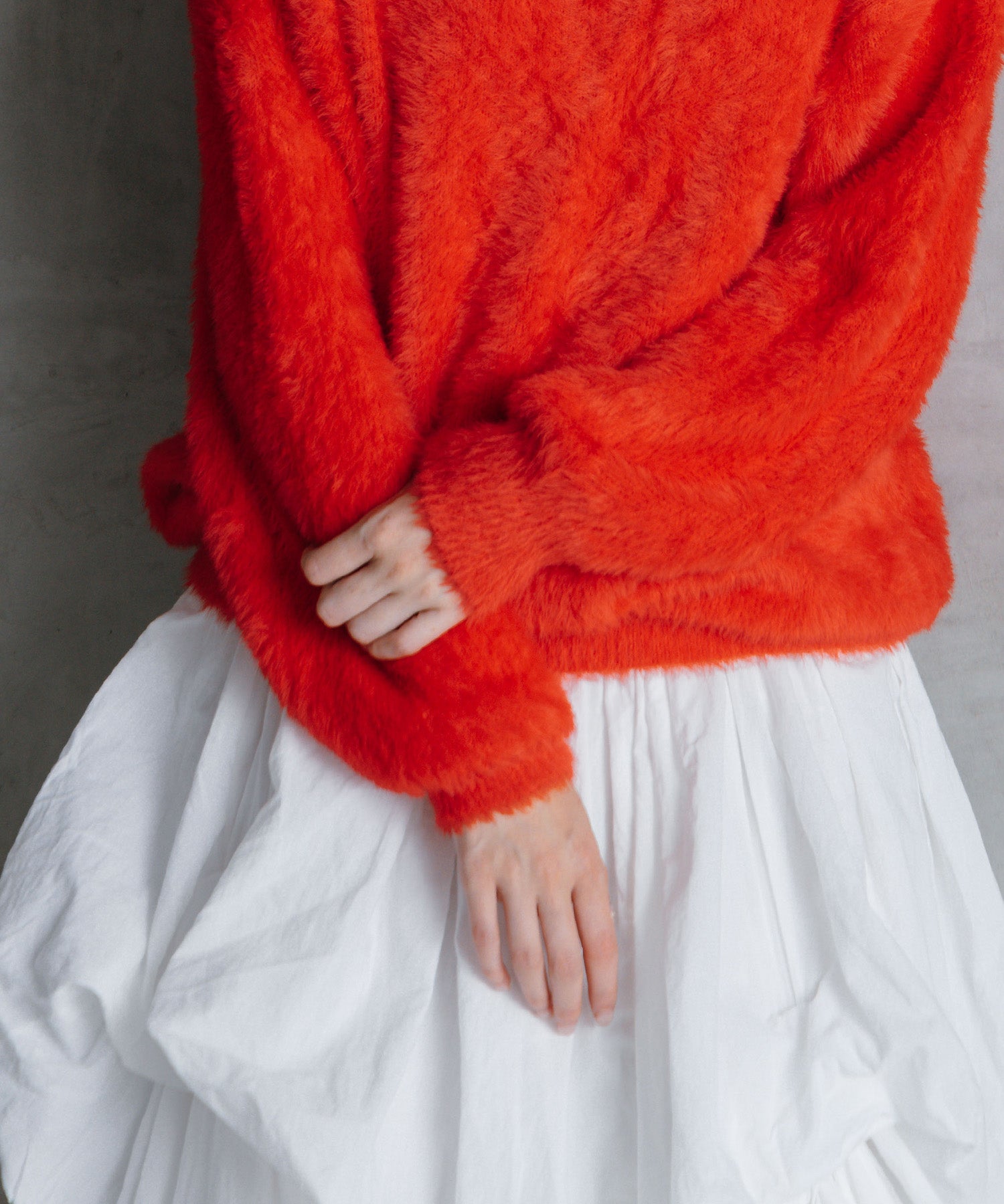 シャギーオーバーニット