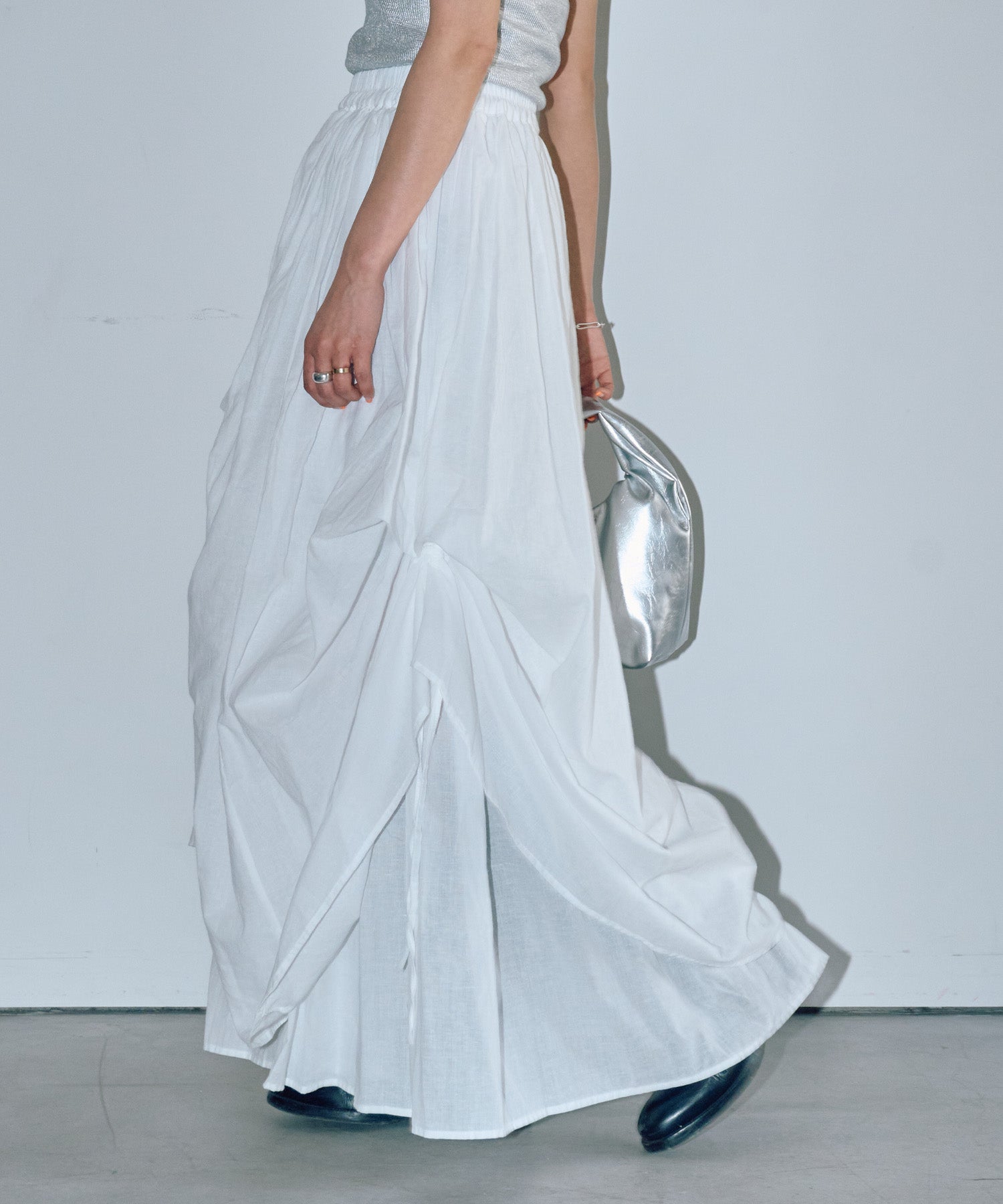 リリーボリュームロングスカート