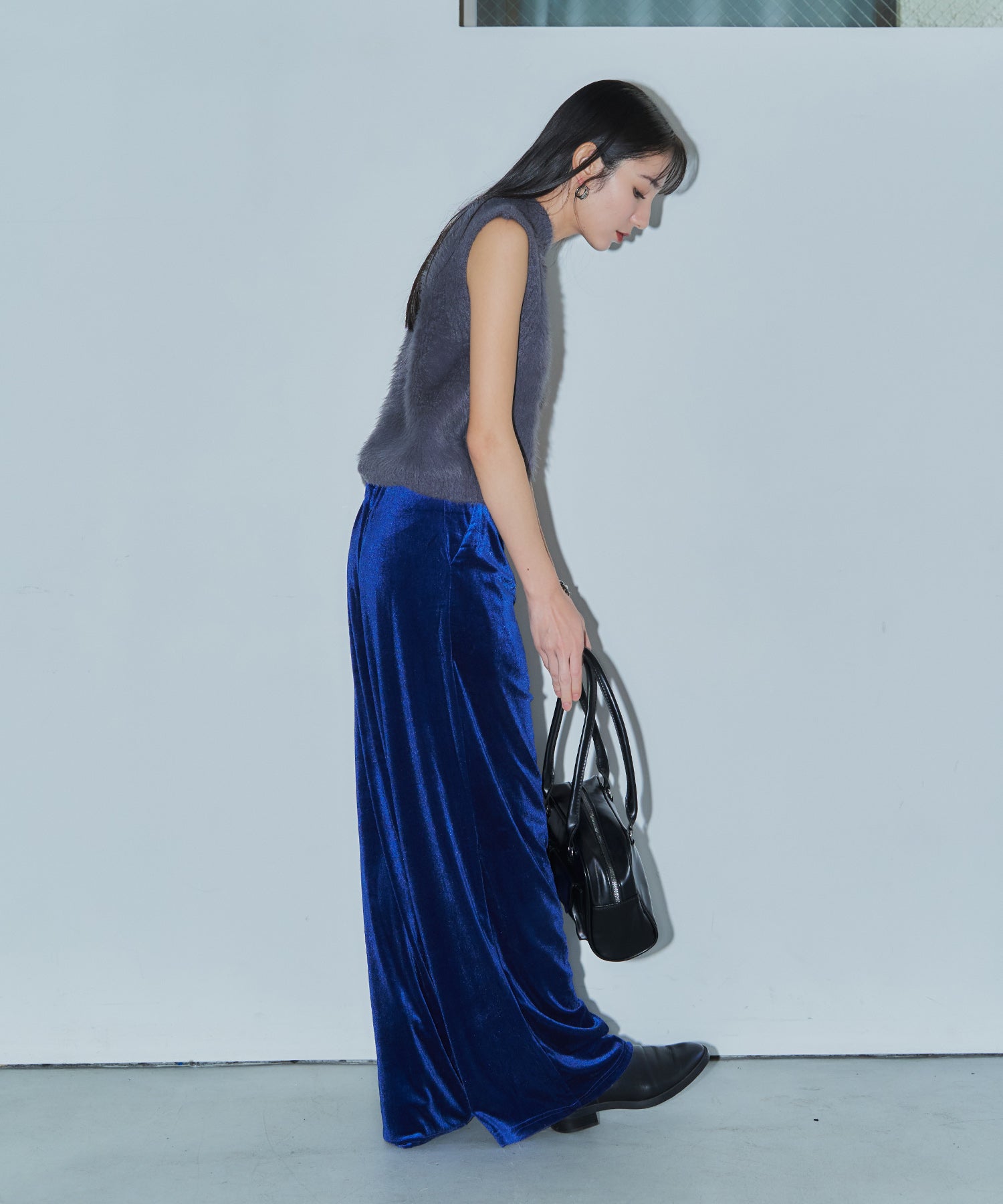 シャギーニットベスト