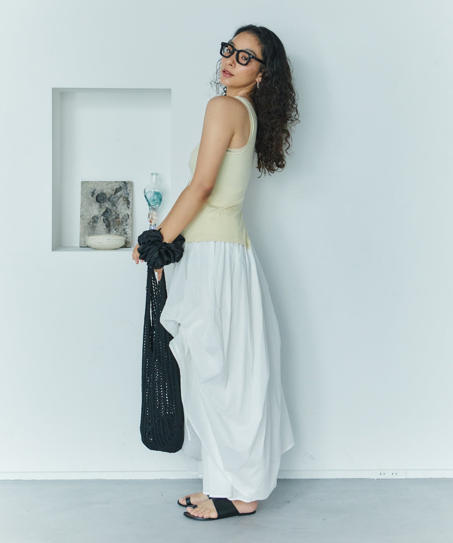 リリーボリュームロングスカート