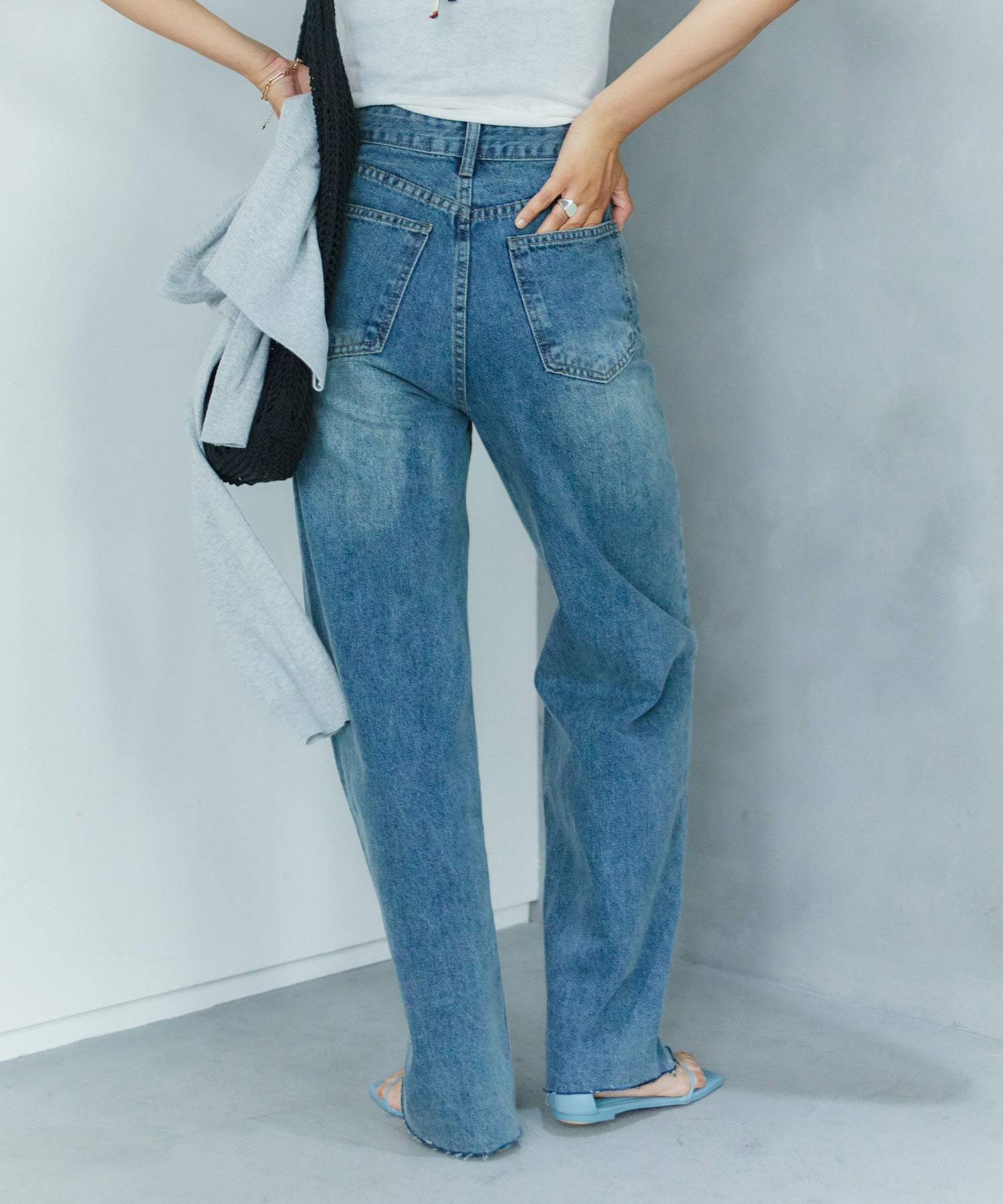 ワイドストレートデニム