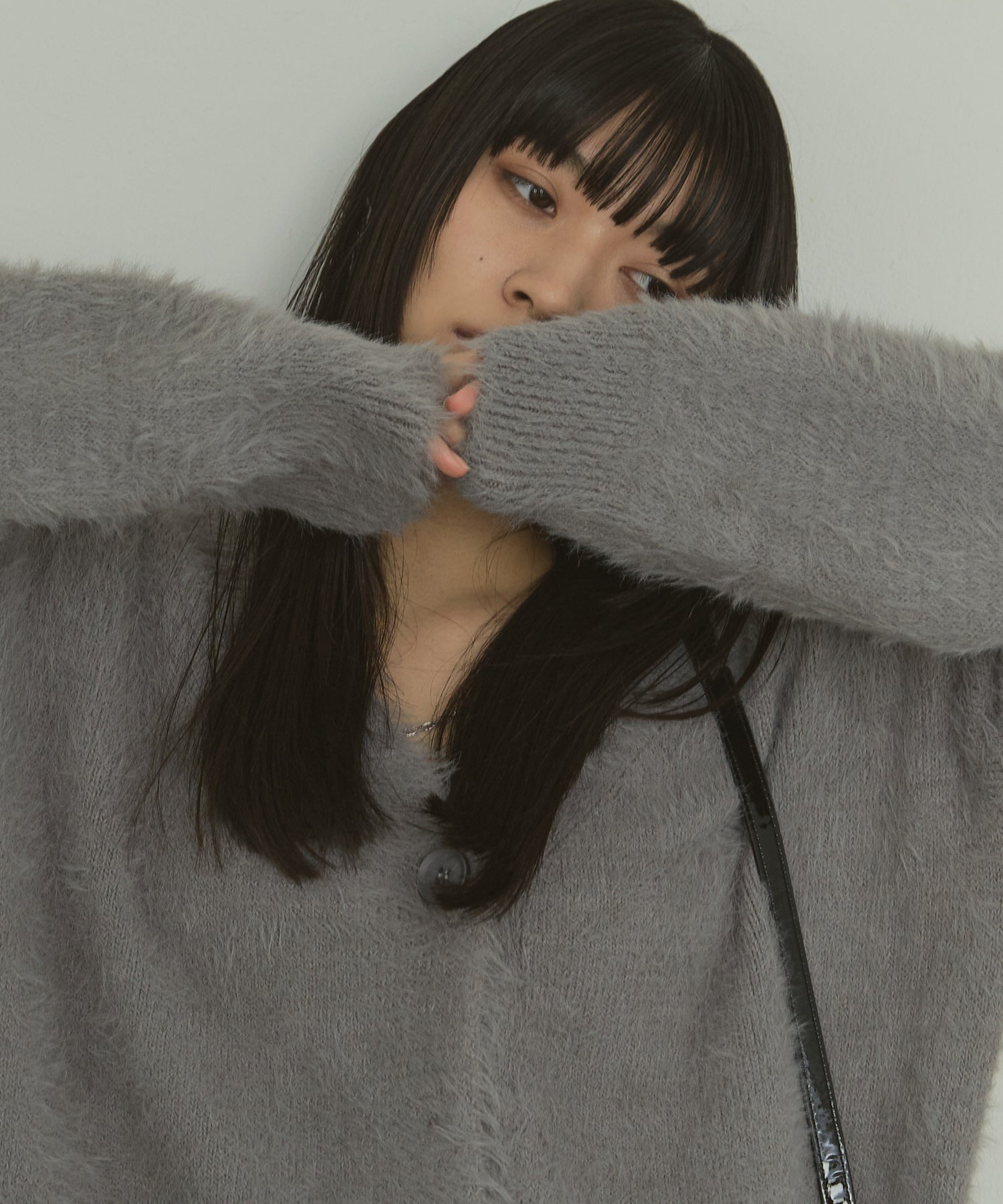 シャギーオーバーカーデ