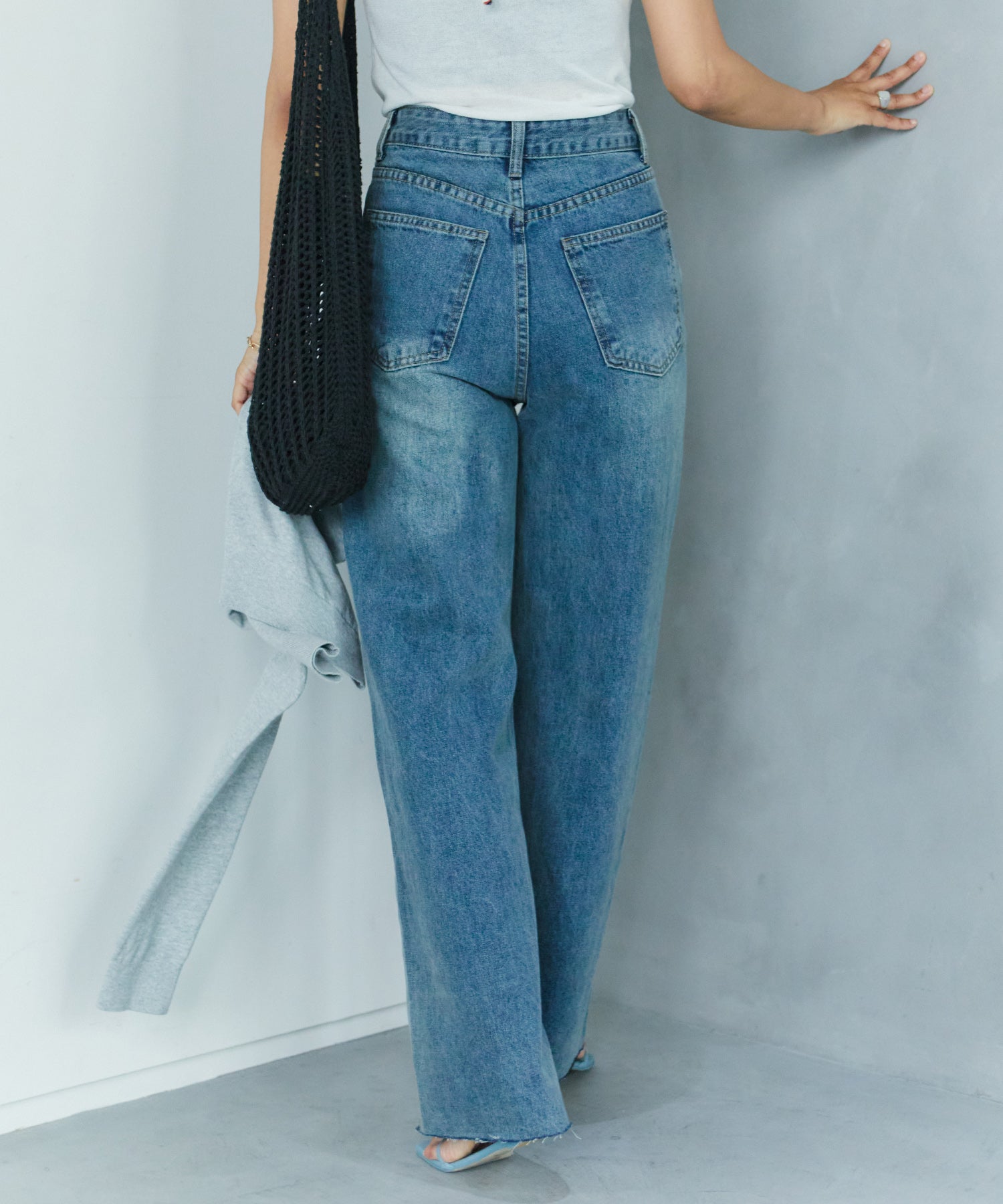 ワイドストレートデニム