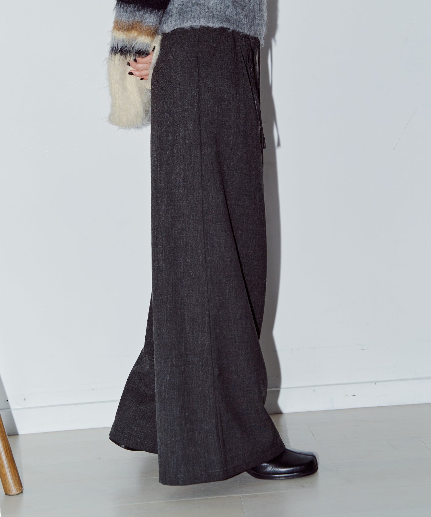 ウォームカラーワイドパンツ