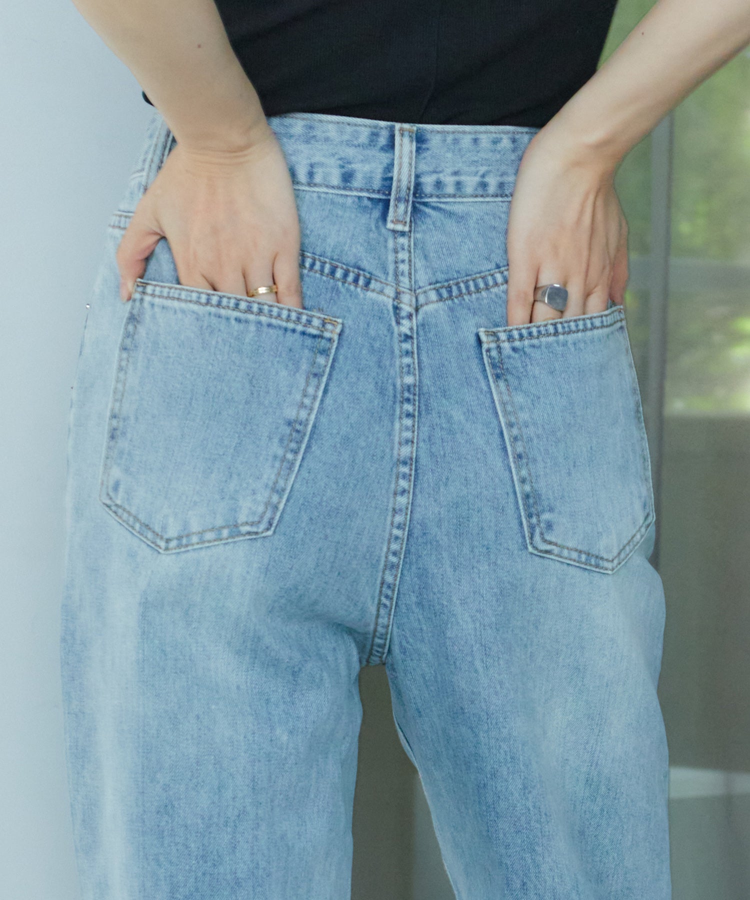 ワイドストレートデニム