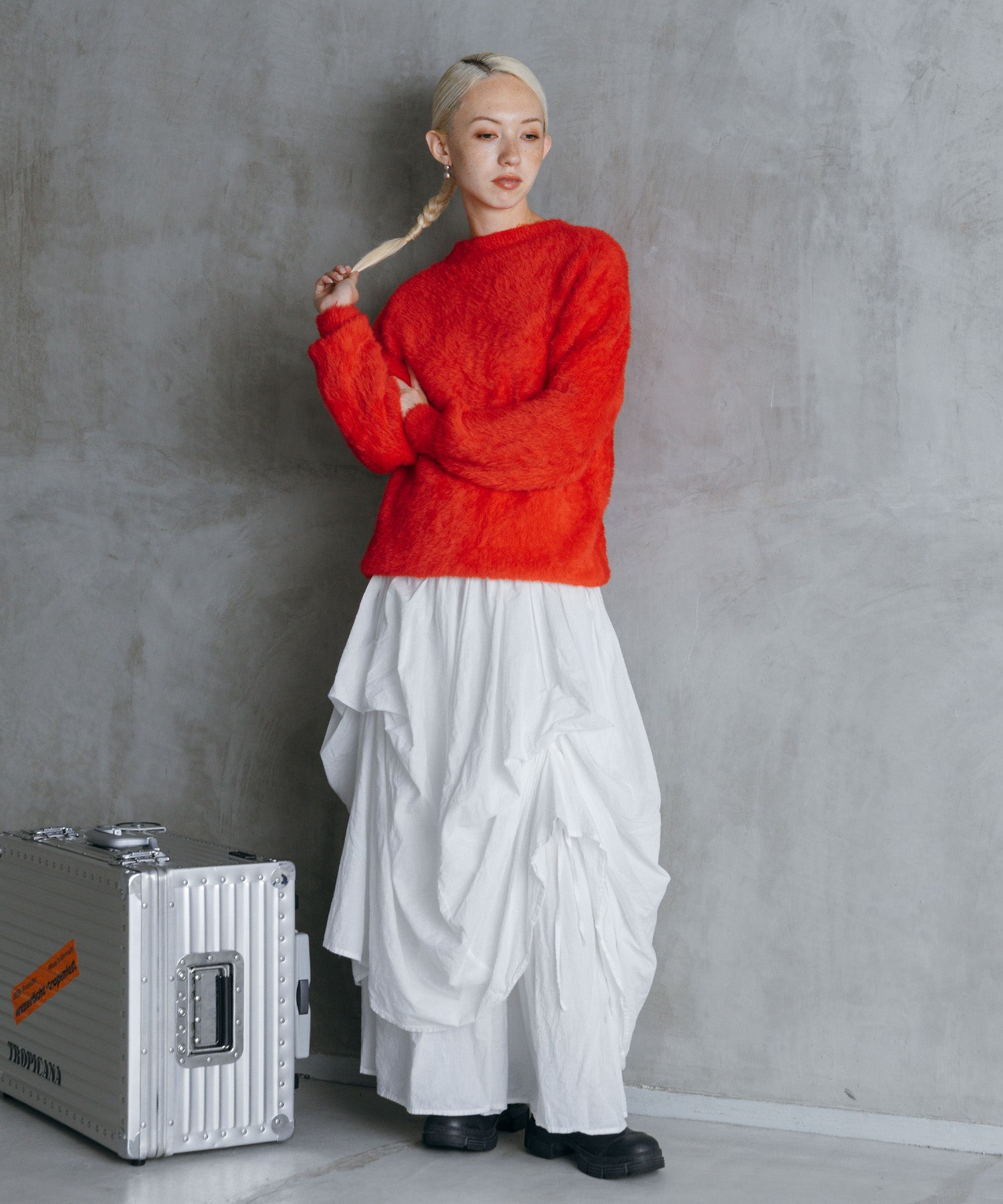 シャギーオーバーニット