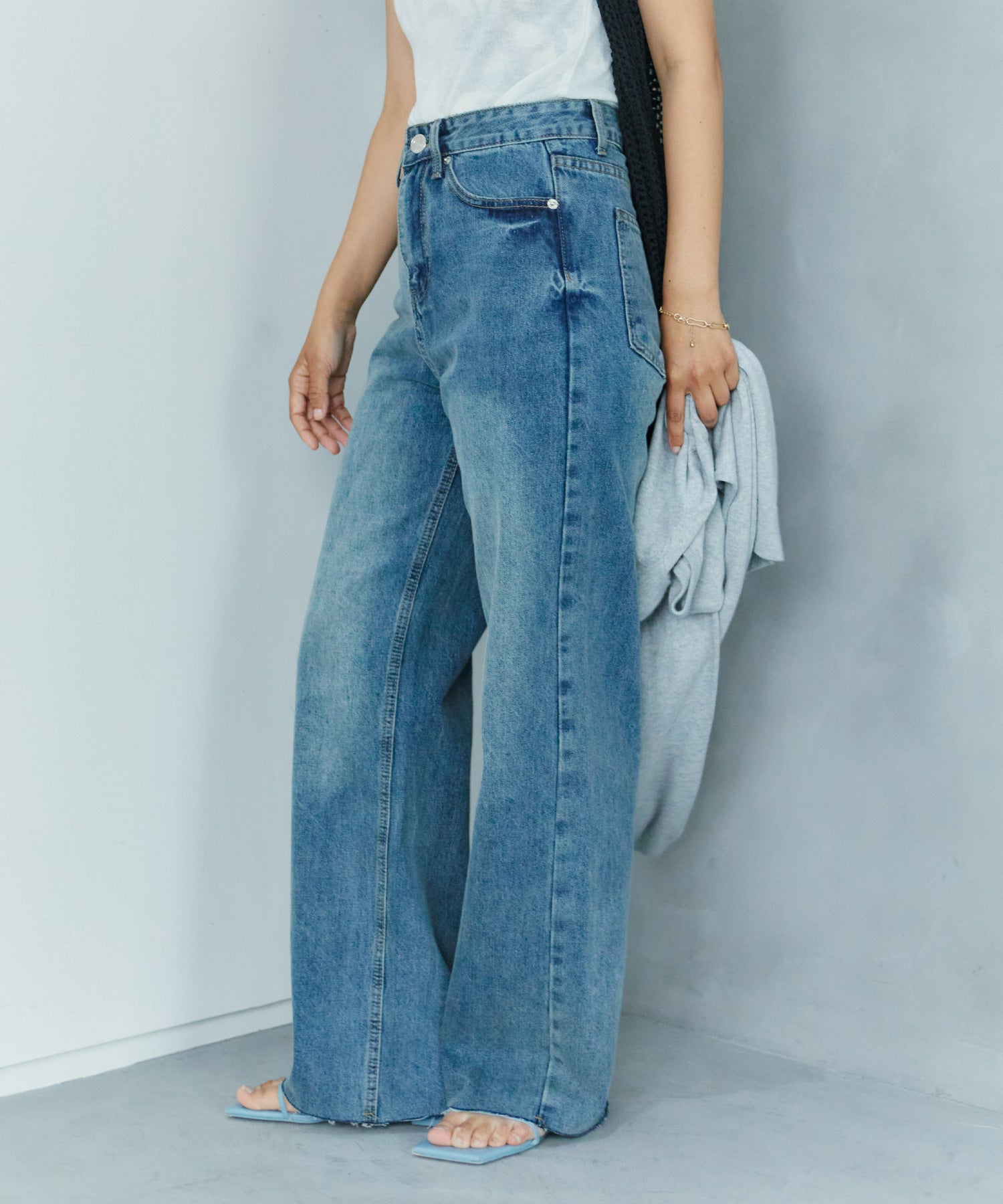 ワイドストレートデニム