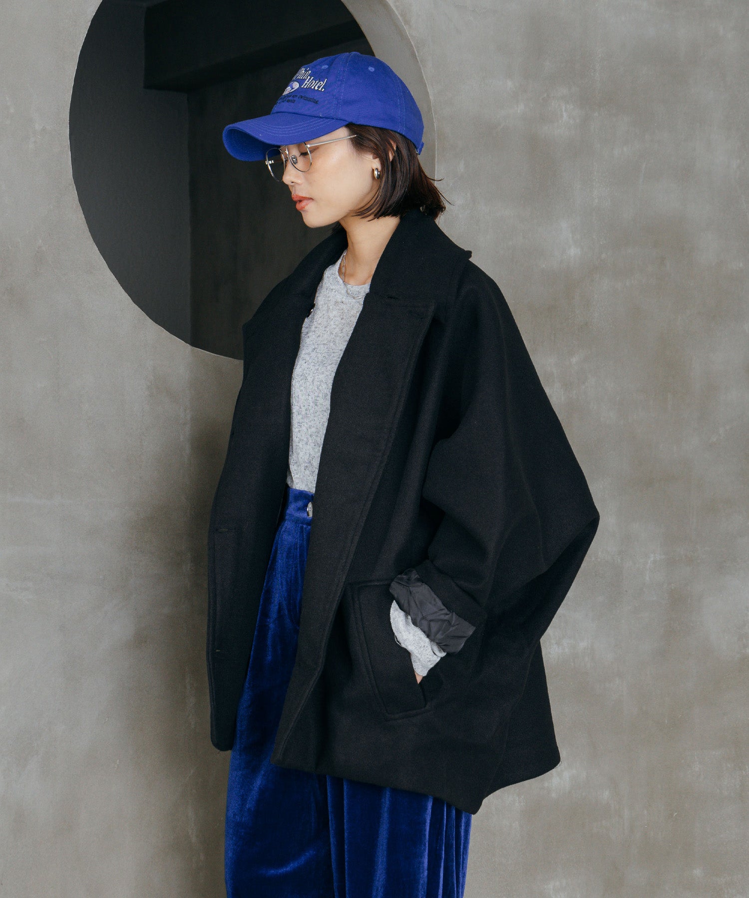 ボリュームスリーブミドルコート