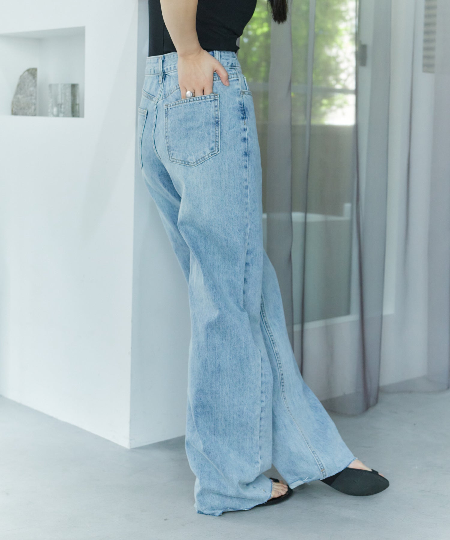 ワイドストレートデニム