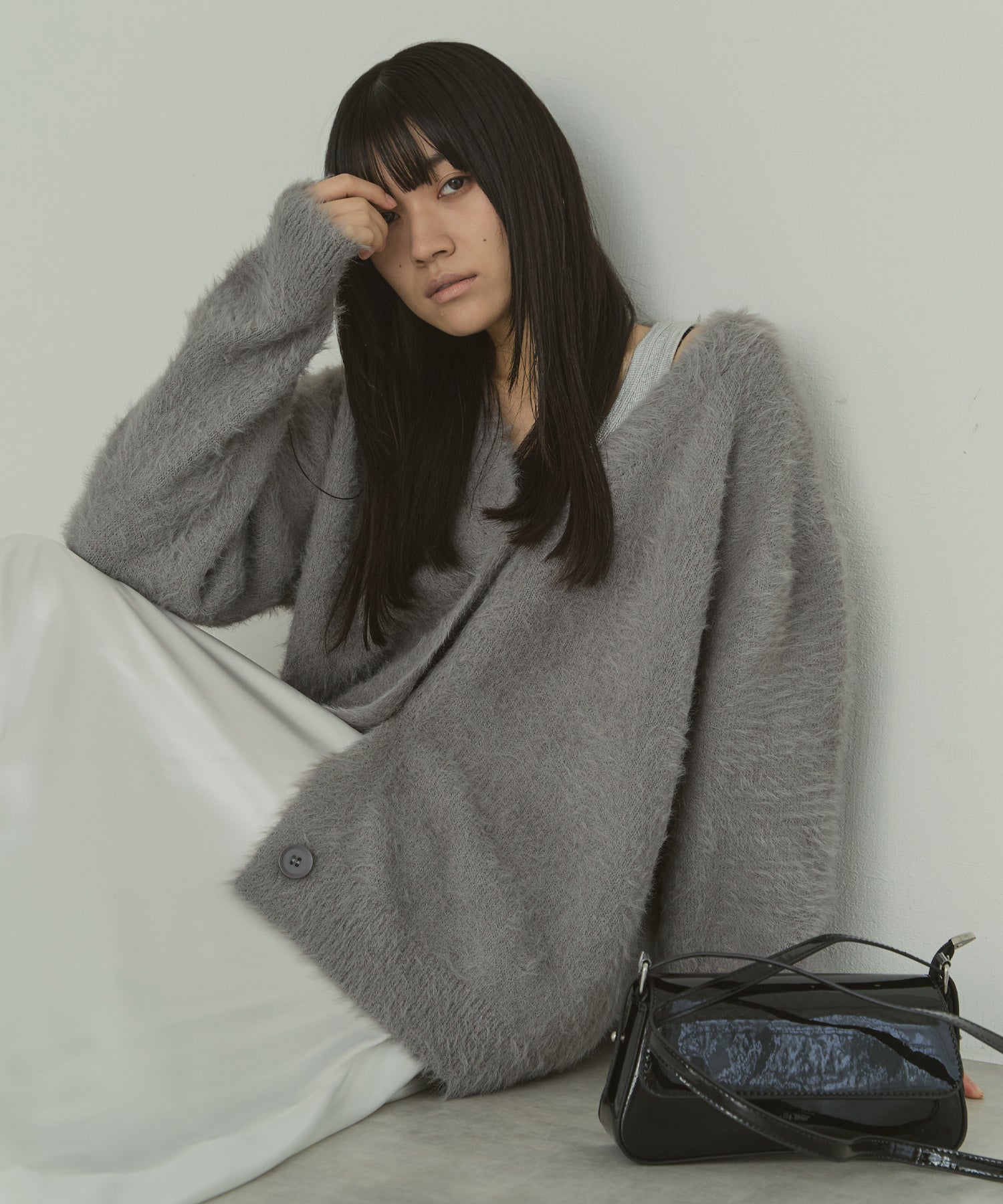 シャギーオーバーカーデ