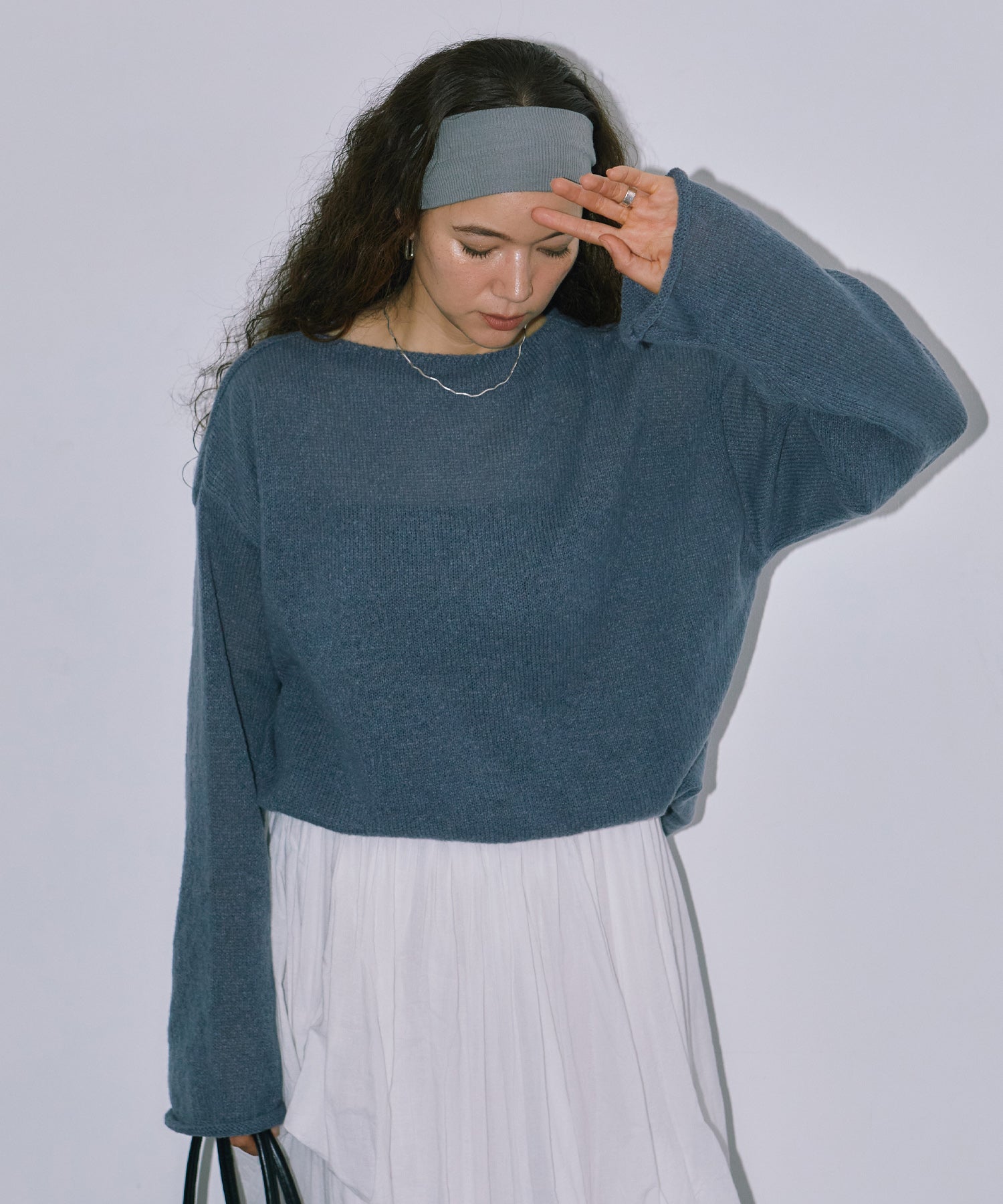 シアーLGニットトップス