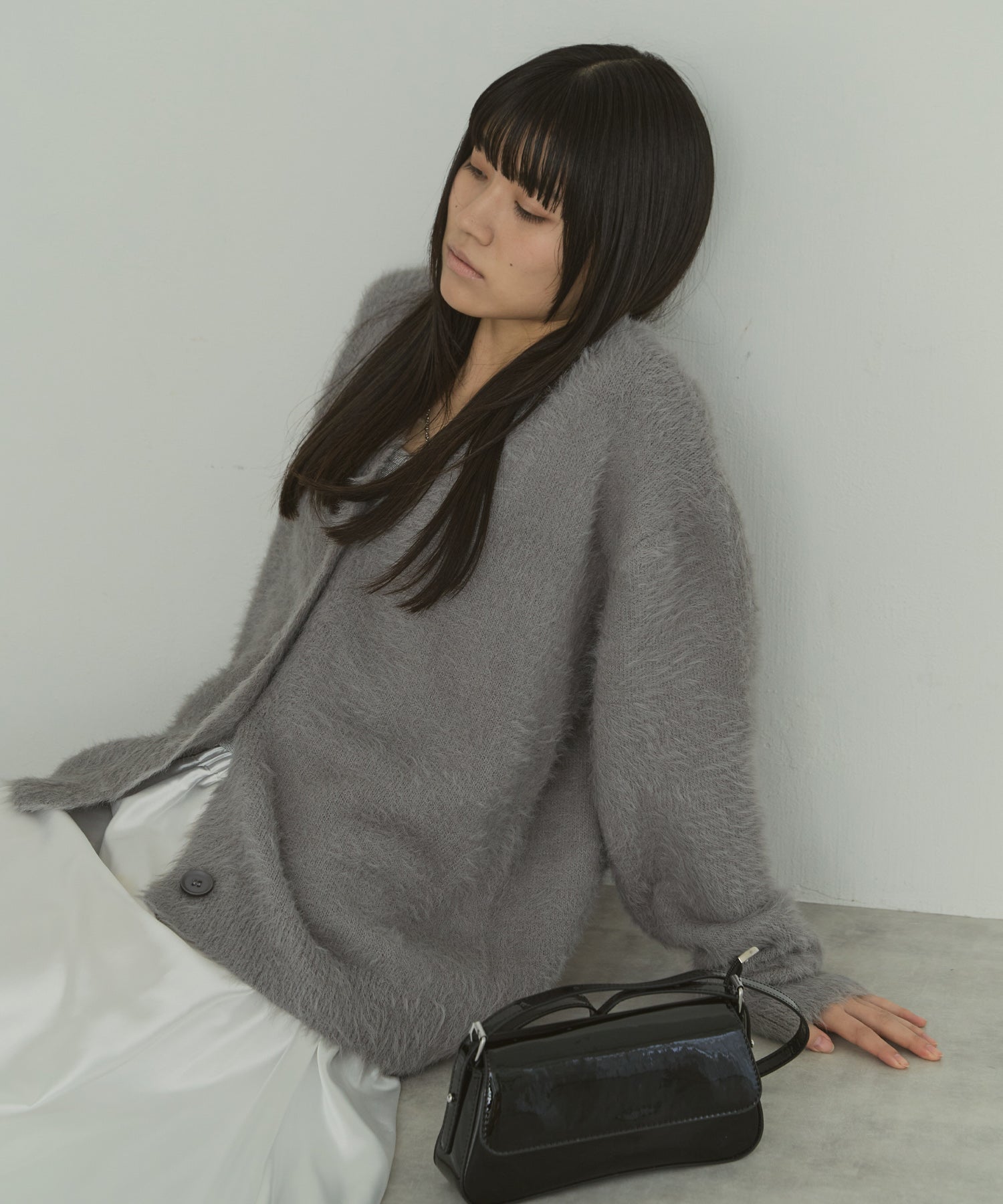 シャギーオーバーカーデ