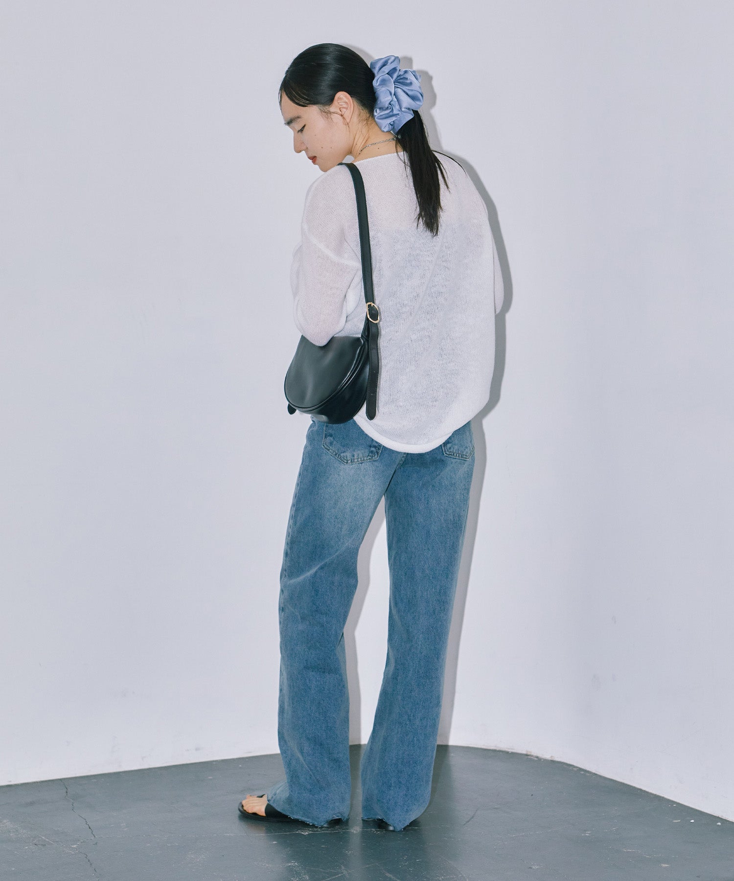 シアーLGニットトップス