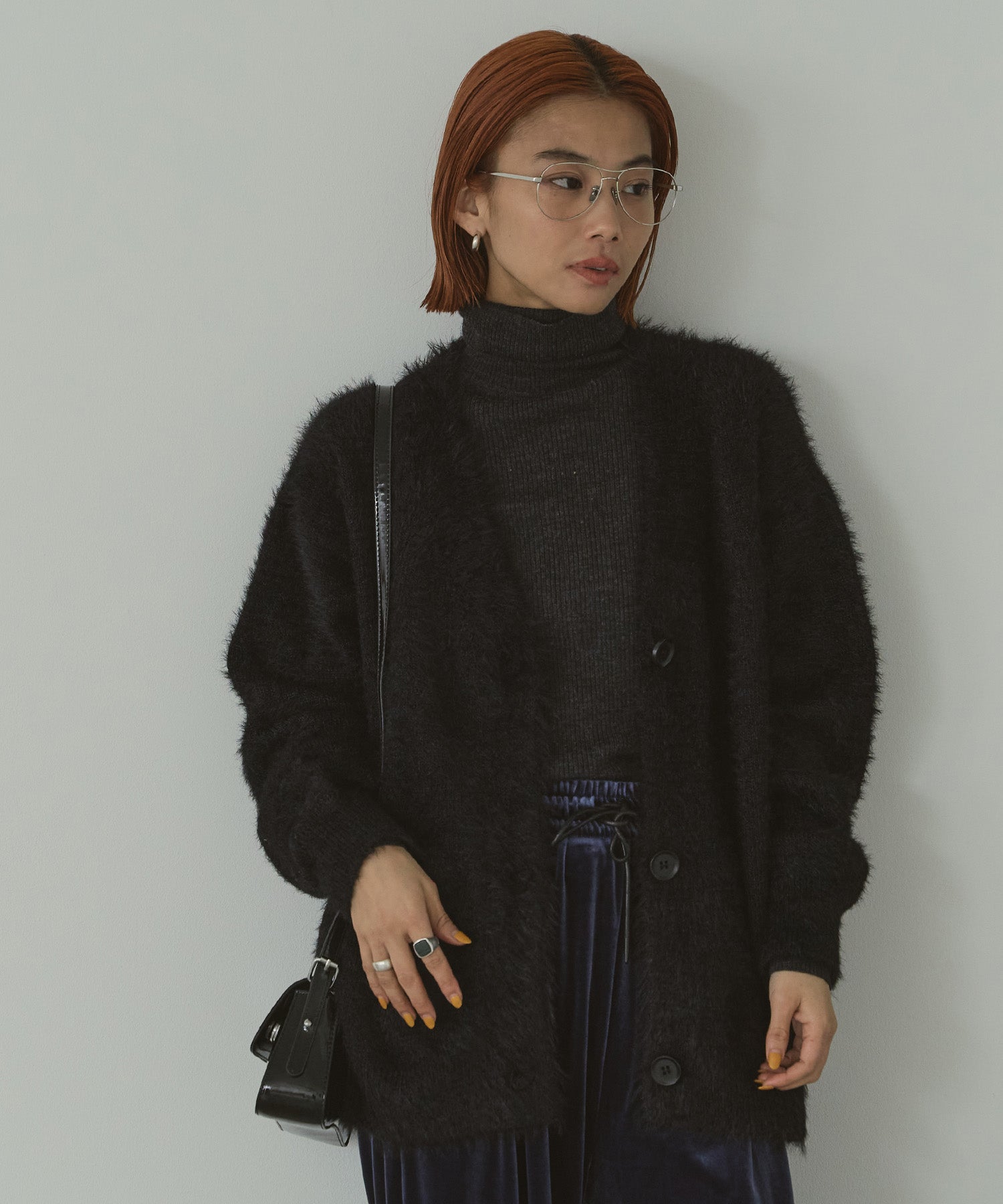 シャギーオーバーカーデ