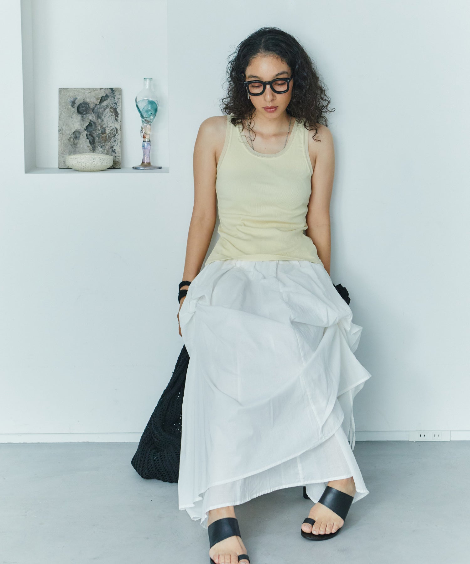 リリーボリュームロングスカート