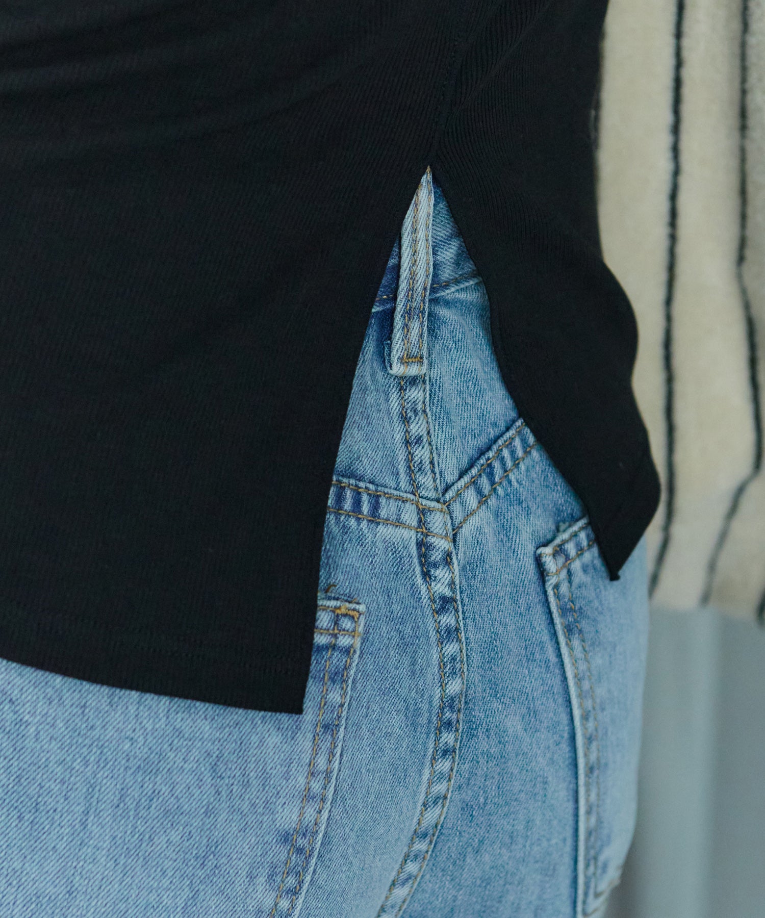 アシンメトリースリットチュールタンク