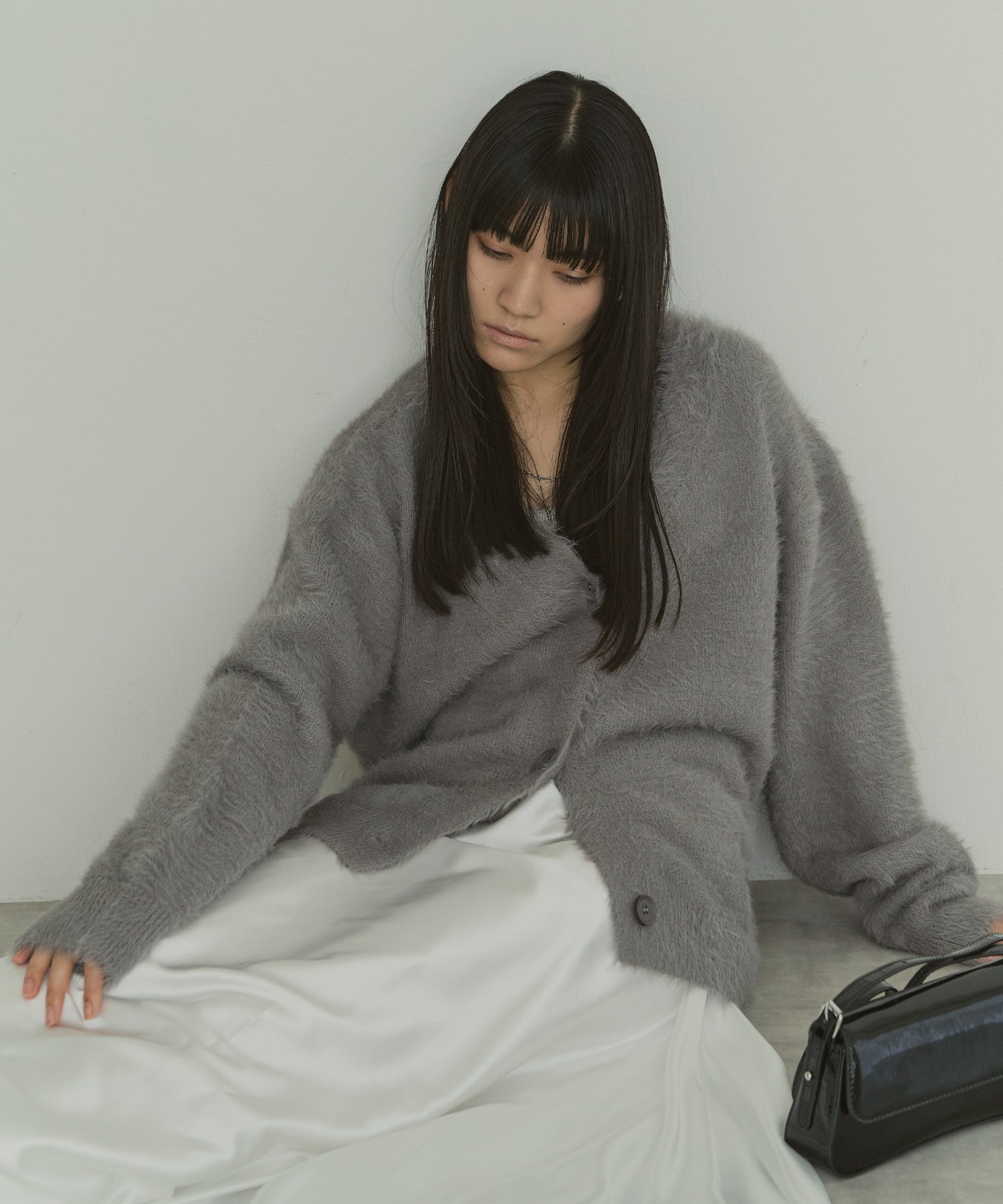 シャギーオーバーカーデ