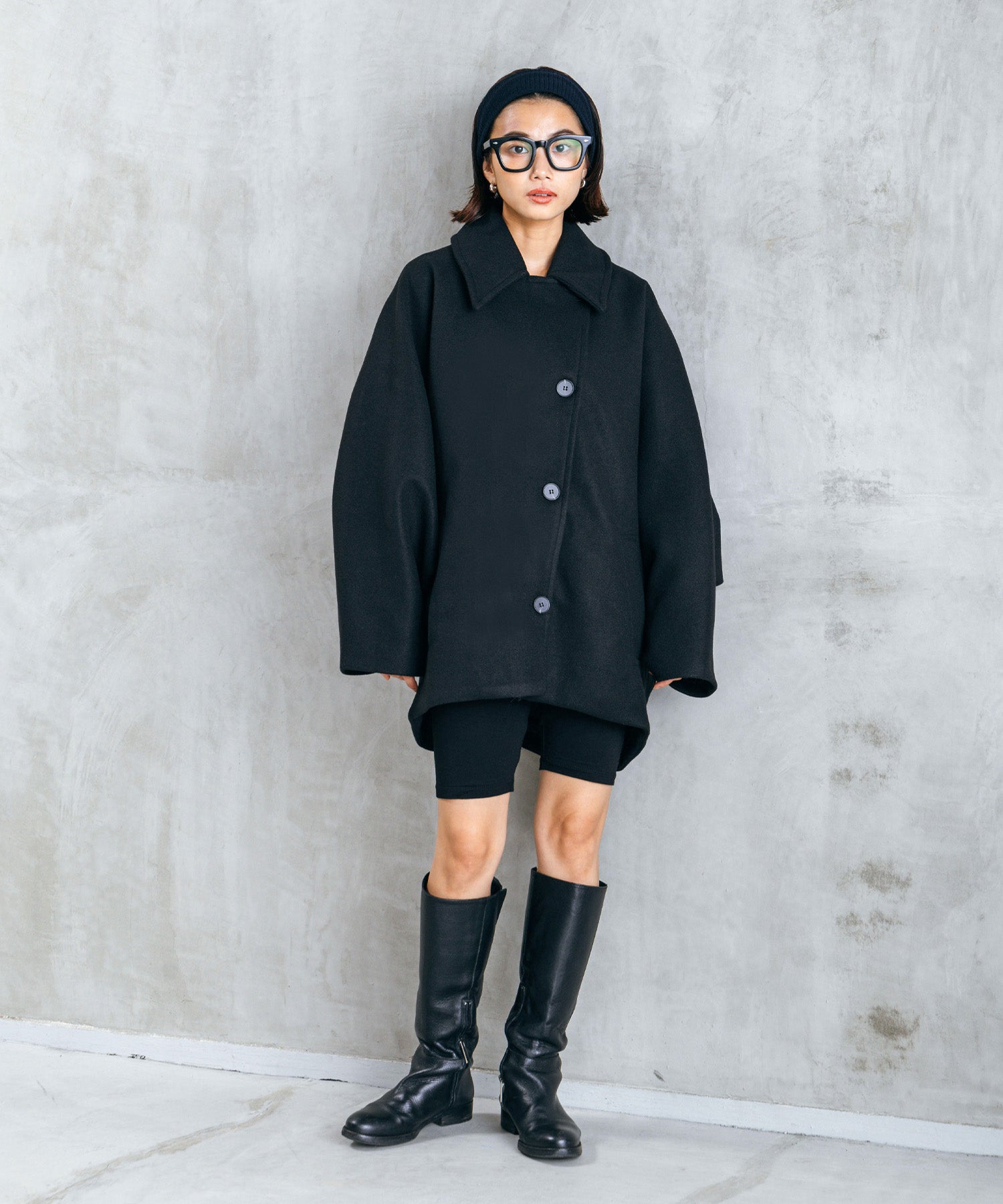 ボリュームスリーブミドルコート