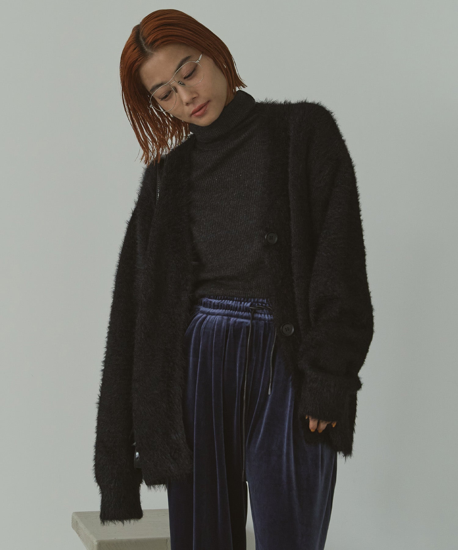 シャギーオーバーカーデ