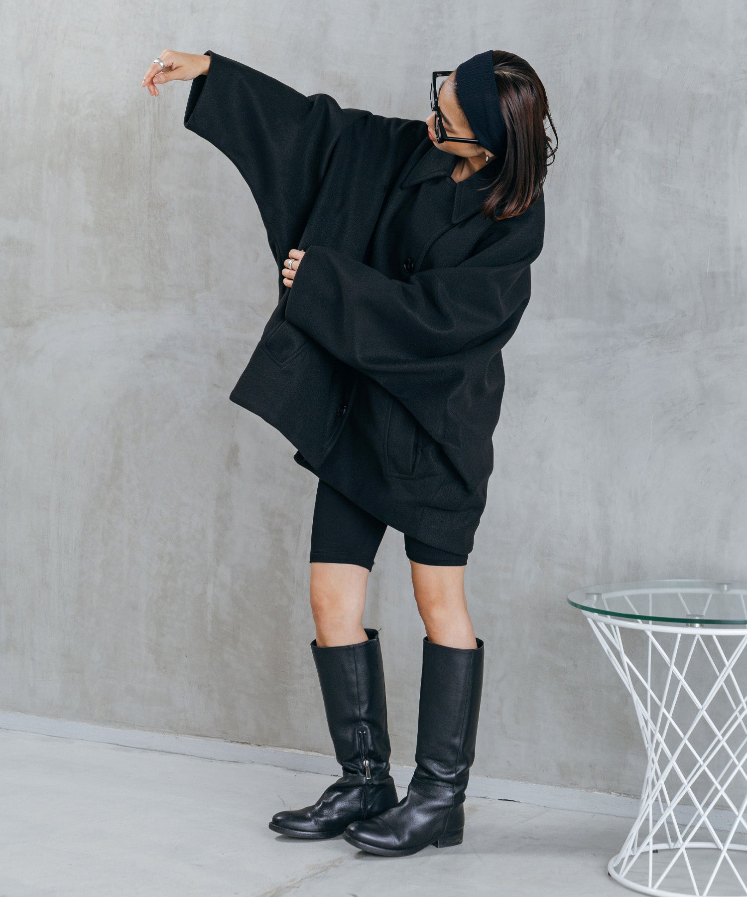 ボリュームスリーブミドルコート