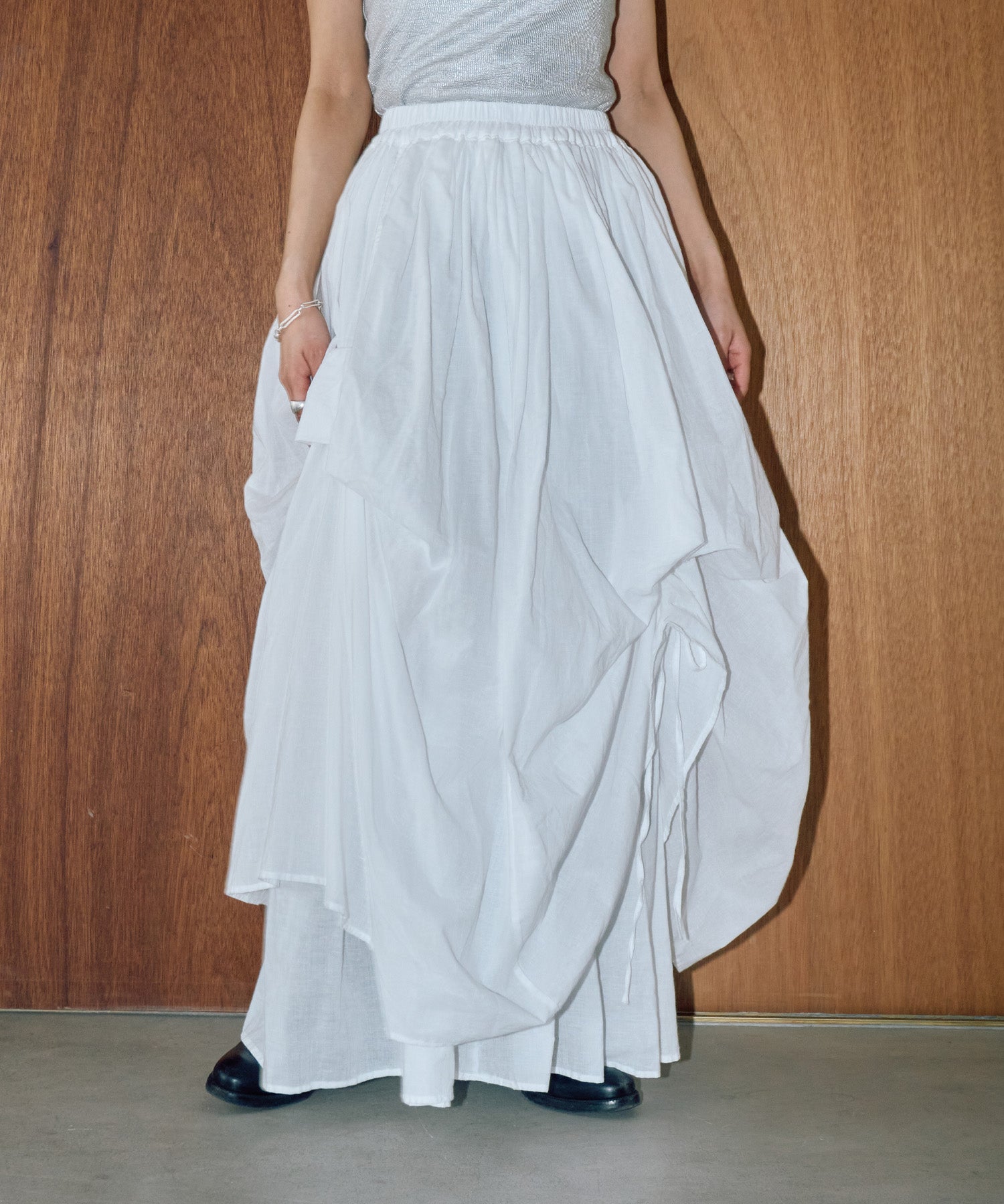 リリーボリュームロングスカート