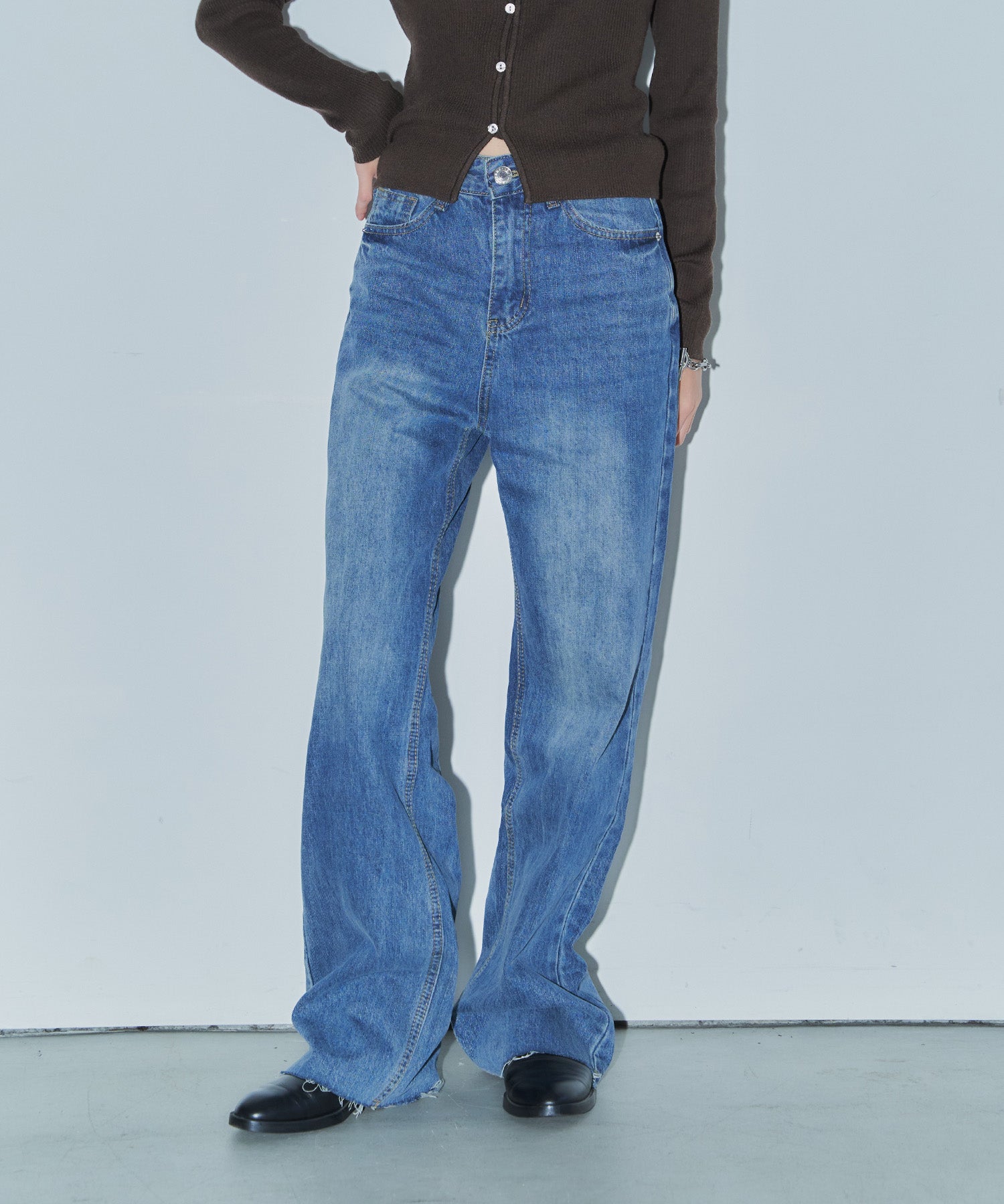 ワイドストレートデニム