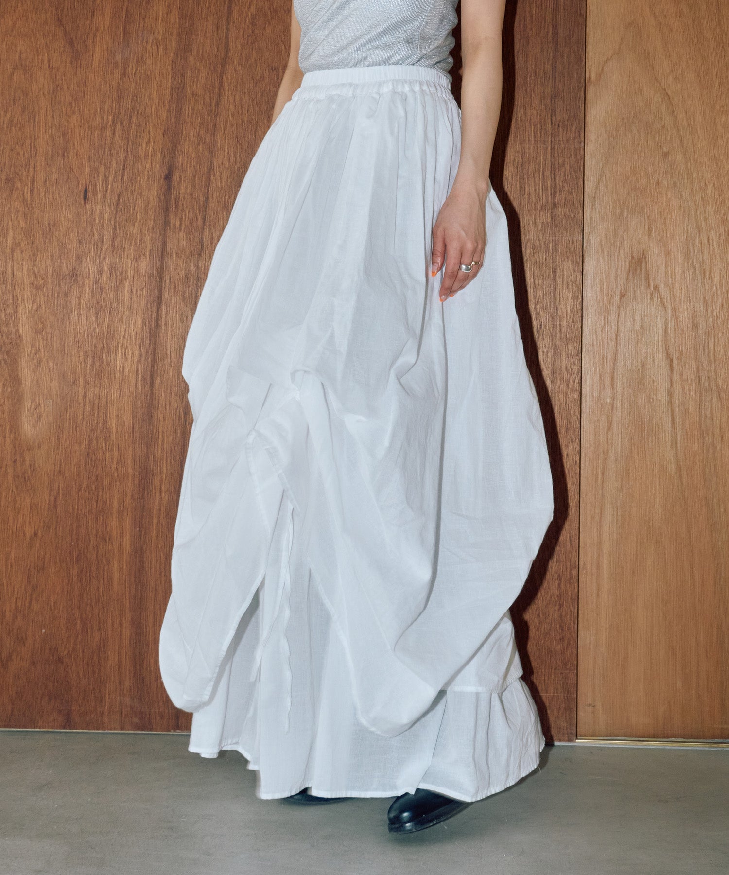 リリーボリュームロングスカート