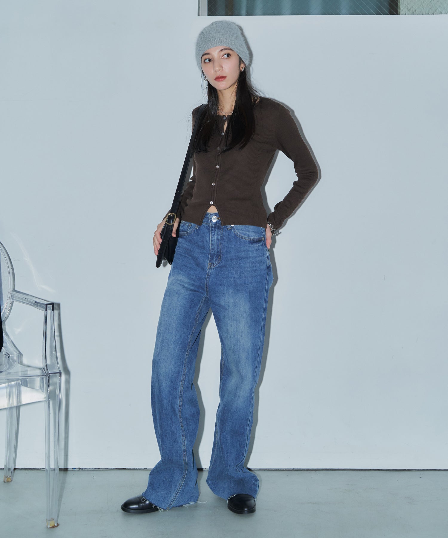 ワイドストレートデニム