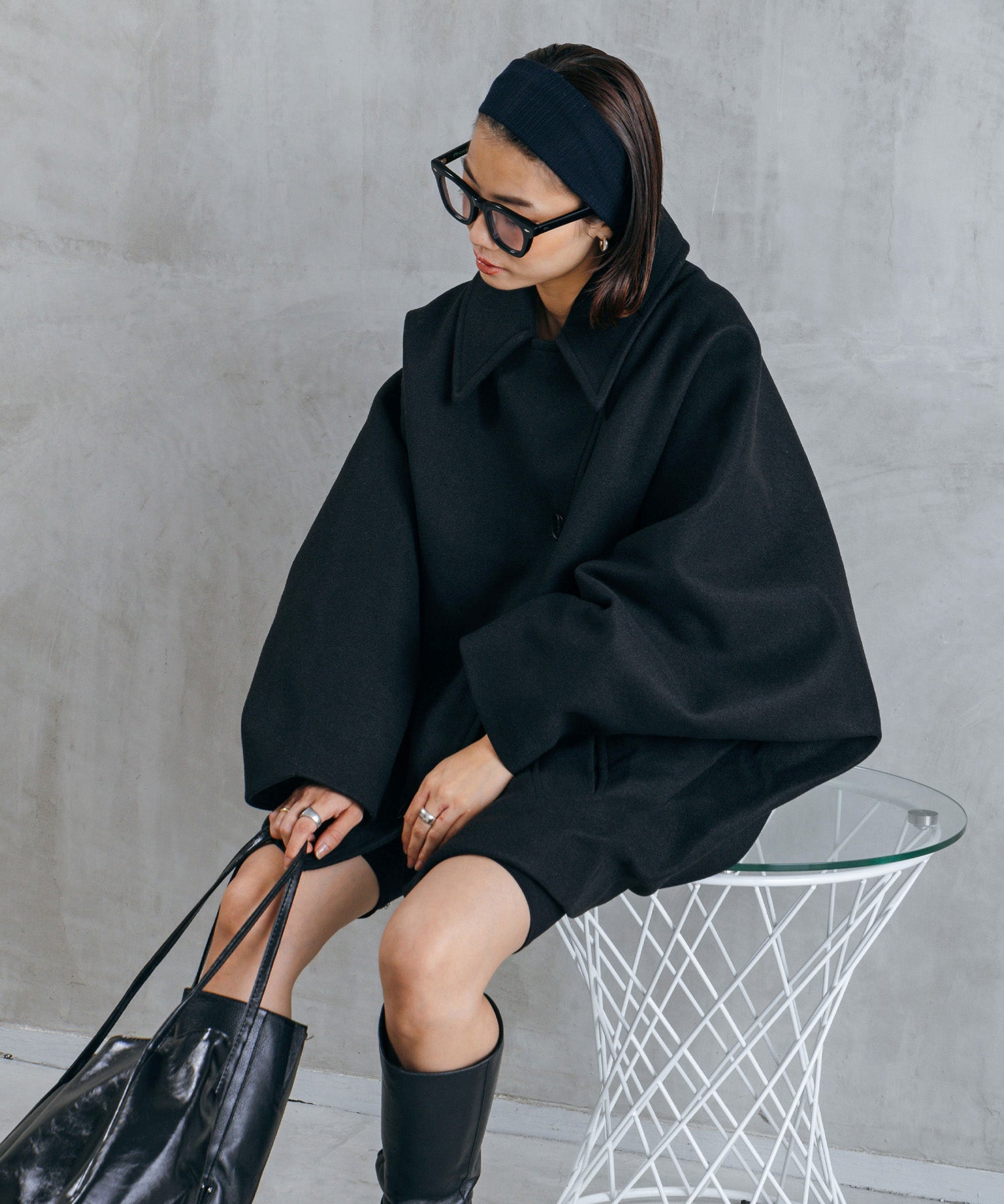 ボリュームスリーブミドルコート