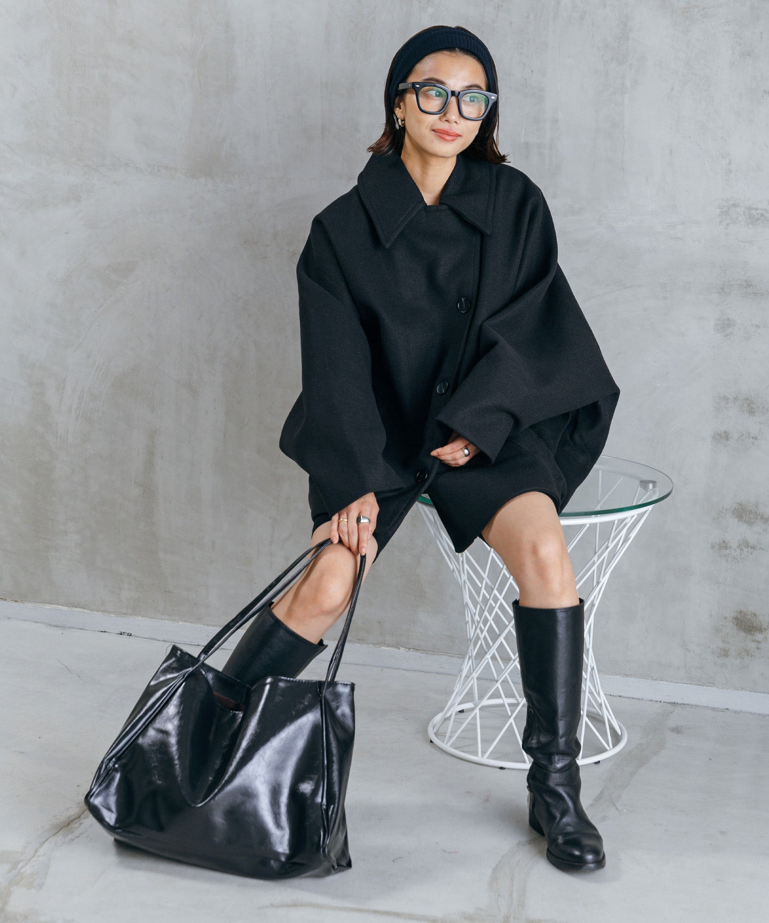 ボリュームスリーブミドルコート