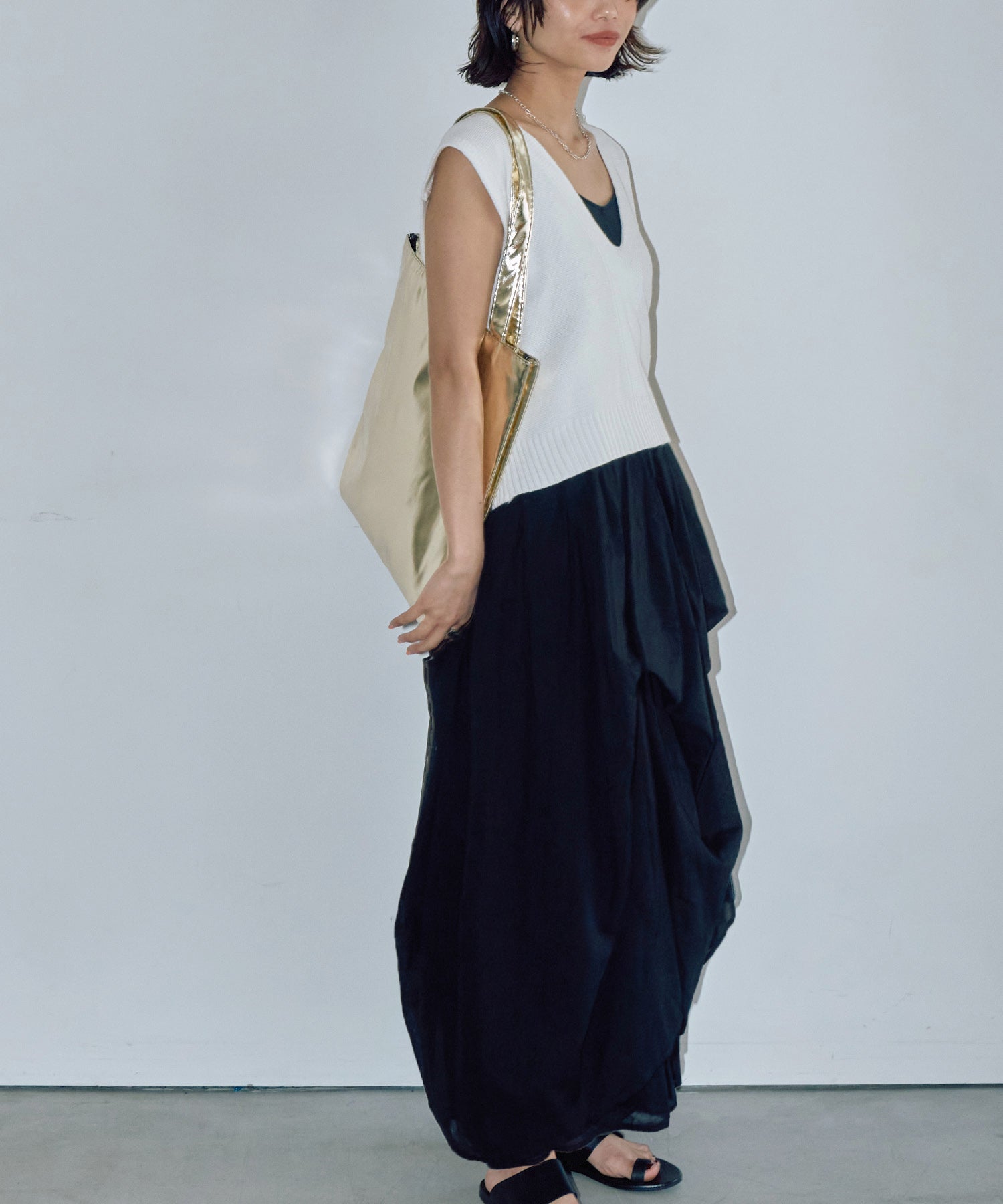 リリーボリュームロングスカート